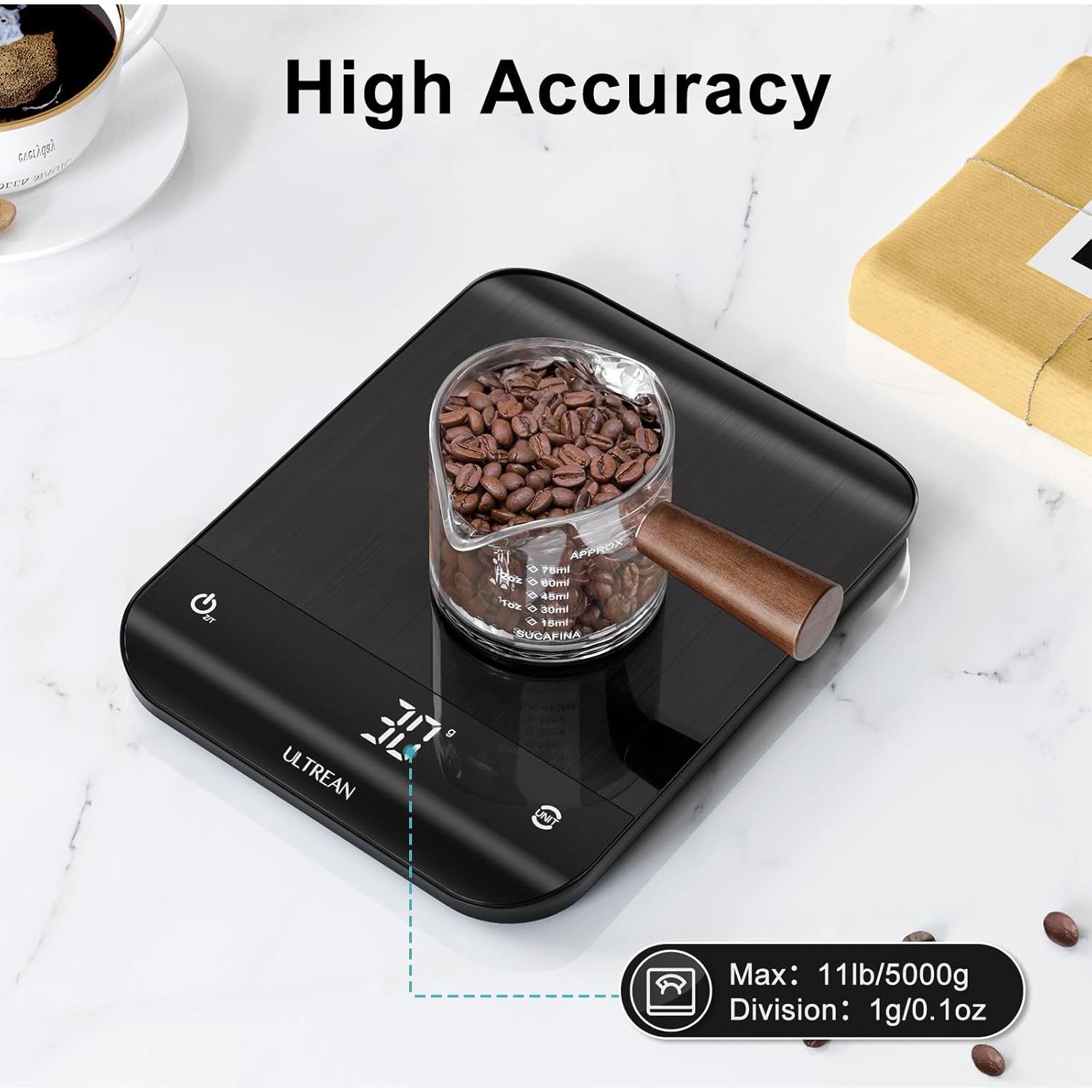 Báscula de Cocina Digital Ultrean UL-FS01, 5kg, Pantalla LED