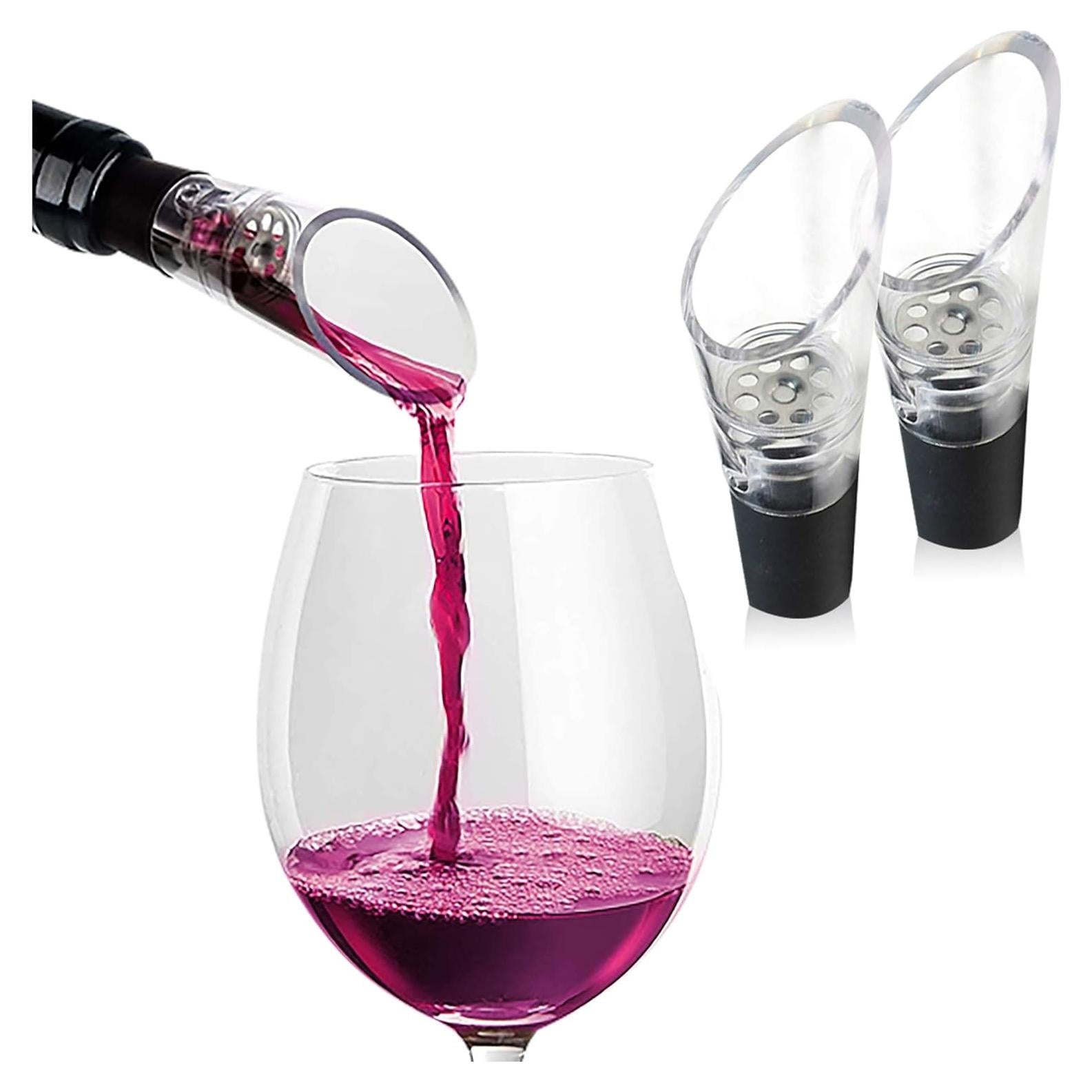 Aereador de Vino Trovety 2 en 1 - Pico Vertedor y Oxigenador