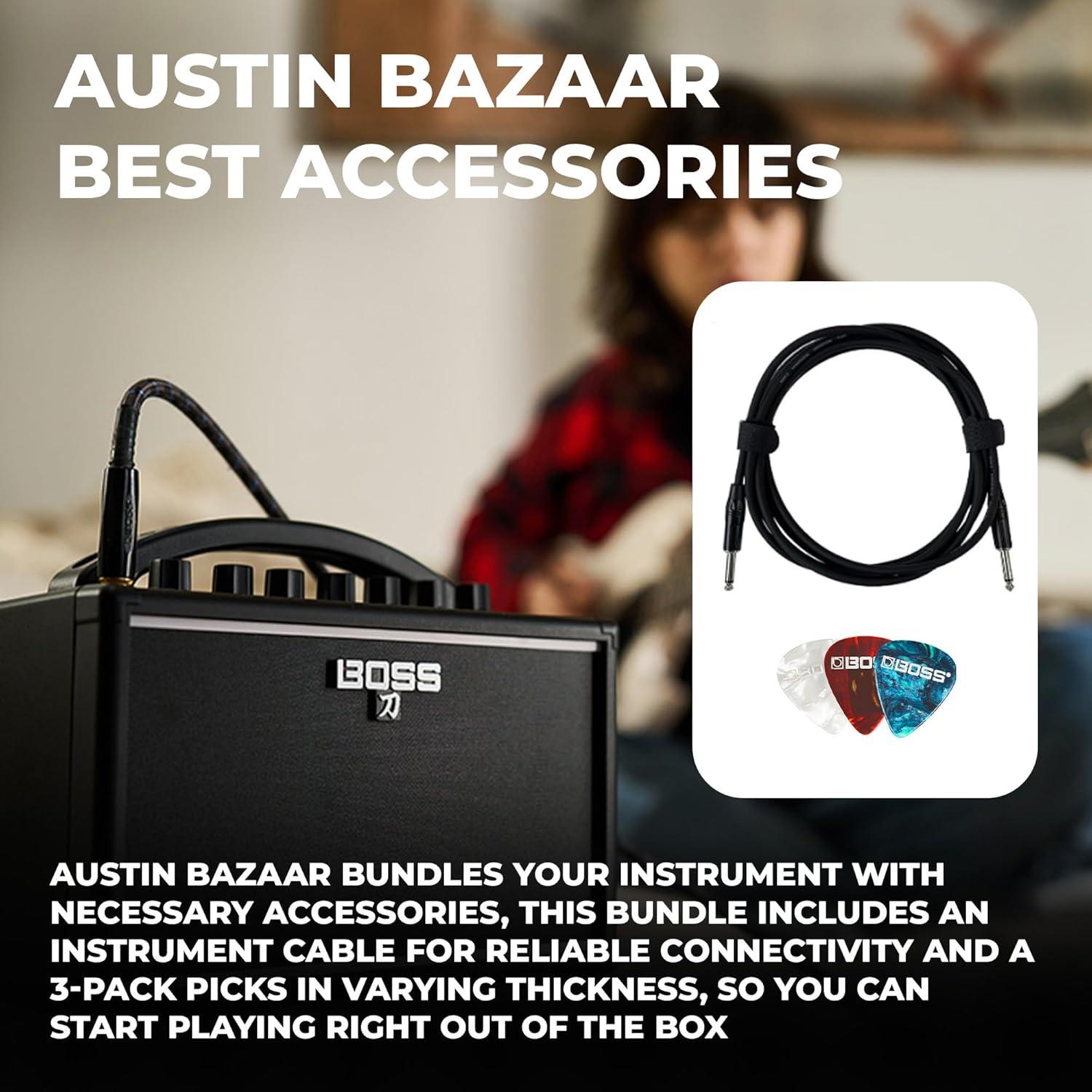 Amplificador de guitarra Boss Katana Mini 7W con cable y 3 pua