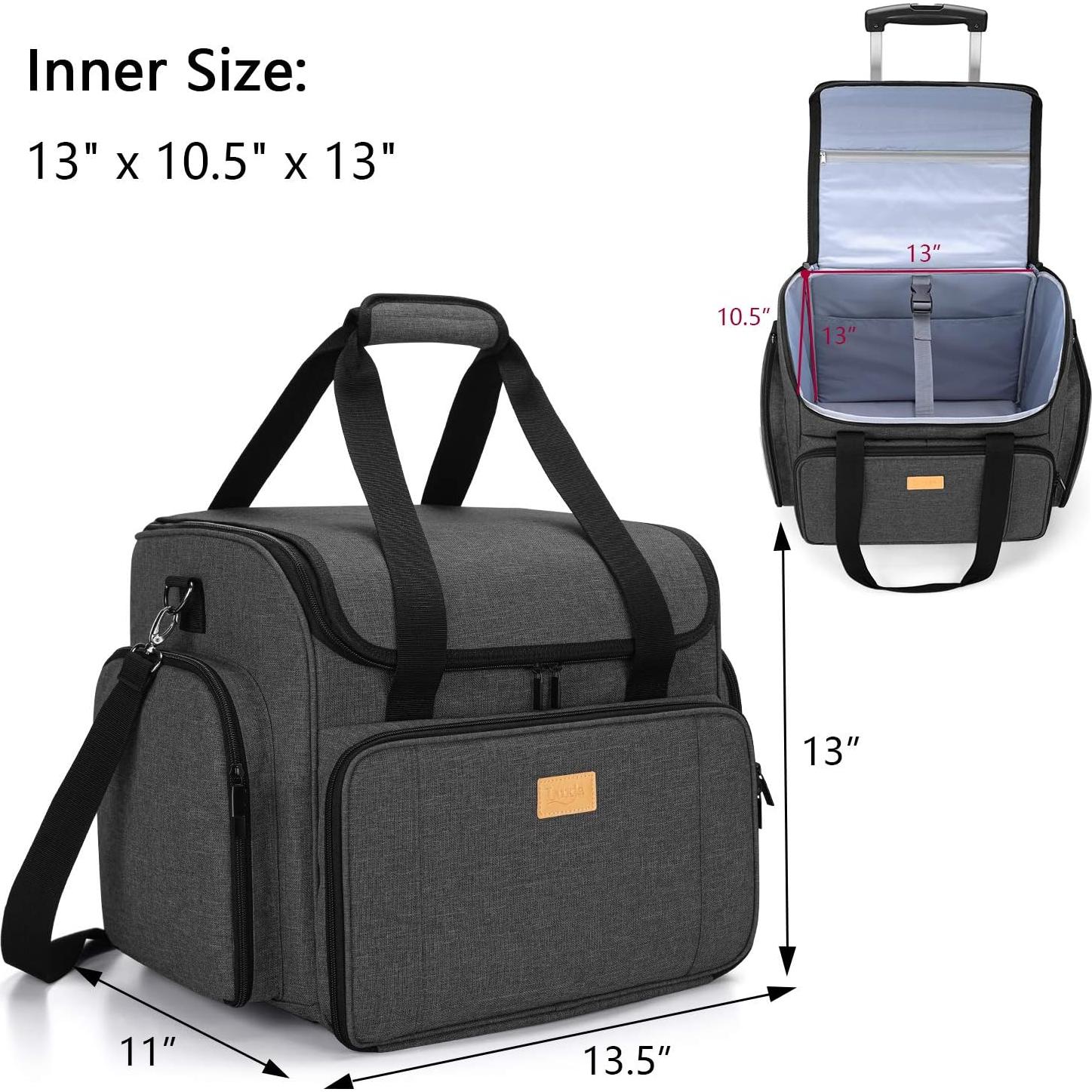 Funda para Máquina de Coser LUXJA con Carro Desmontable - Negro