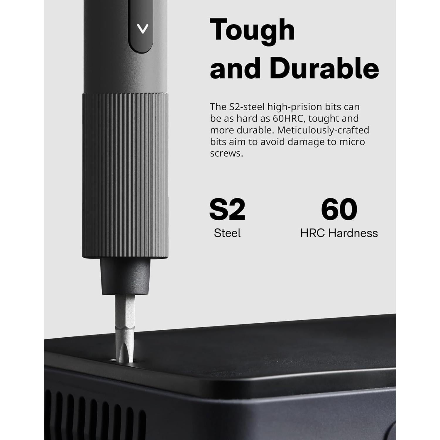 HOTO Destornillador Eléctrico 25 en 1 Recargable USB-C