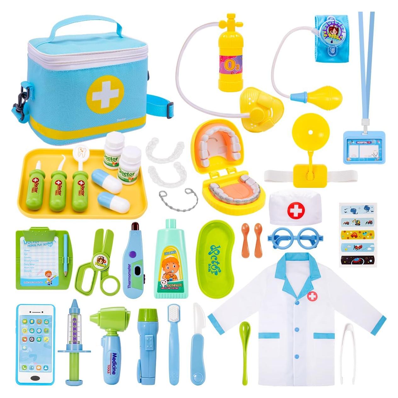 Kit de Juego de Doctor Meland para Niños 3 a 6 Años - 32 Piezas