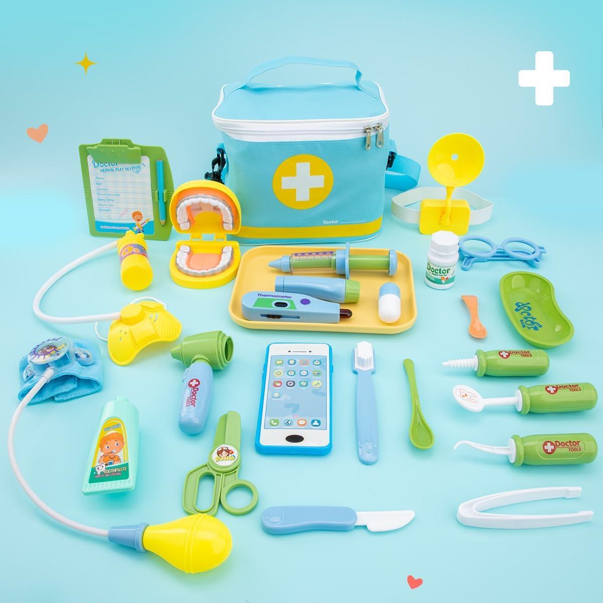 Kit de Juego de Doctor Meland para Niños 3 a 6 Años - 32 Piezas