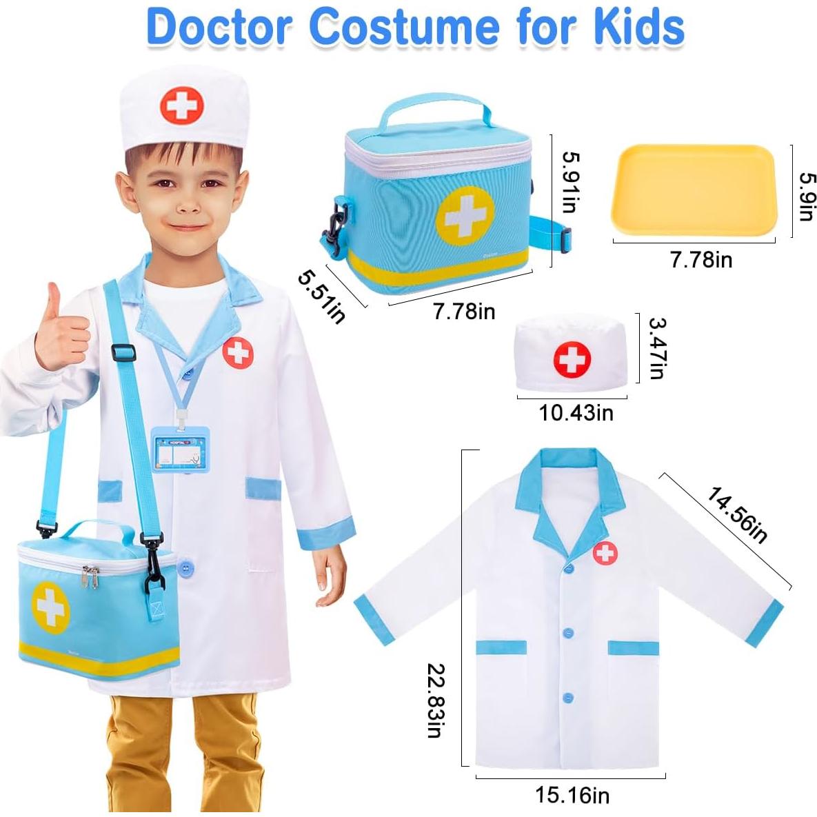 Kit de Juego de Doctor Meland para Niños 3 a 6 Años - 32 Piezas