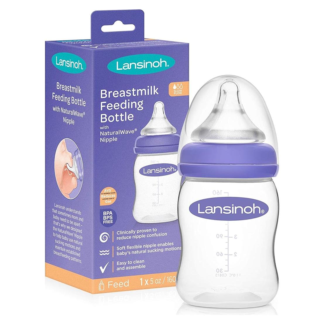 Botella de Alimentación Lansinoh Momma 148 ml con Tetina NaturalWave