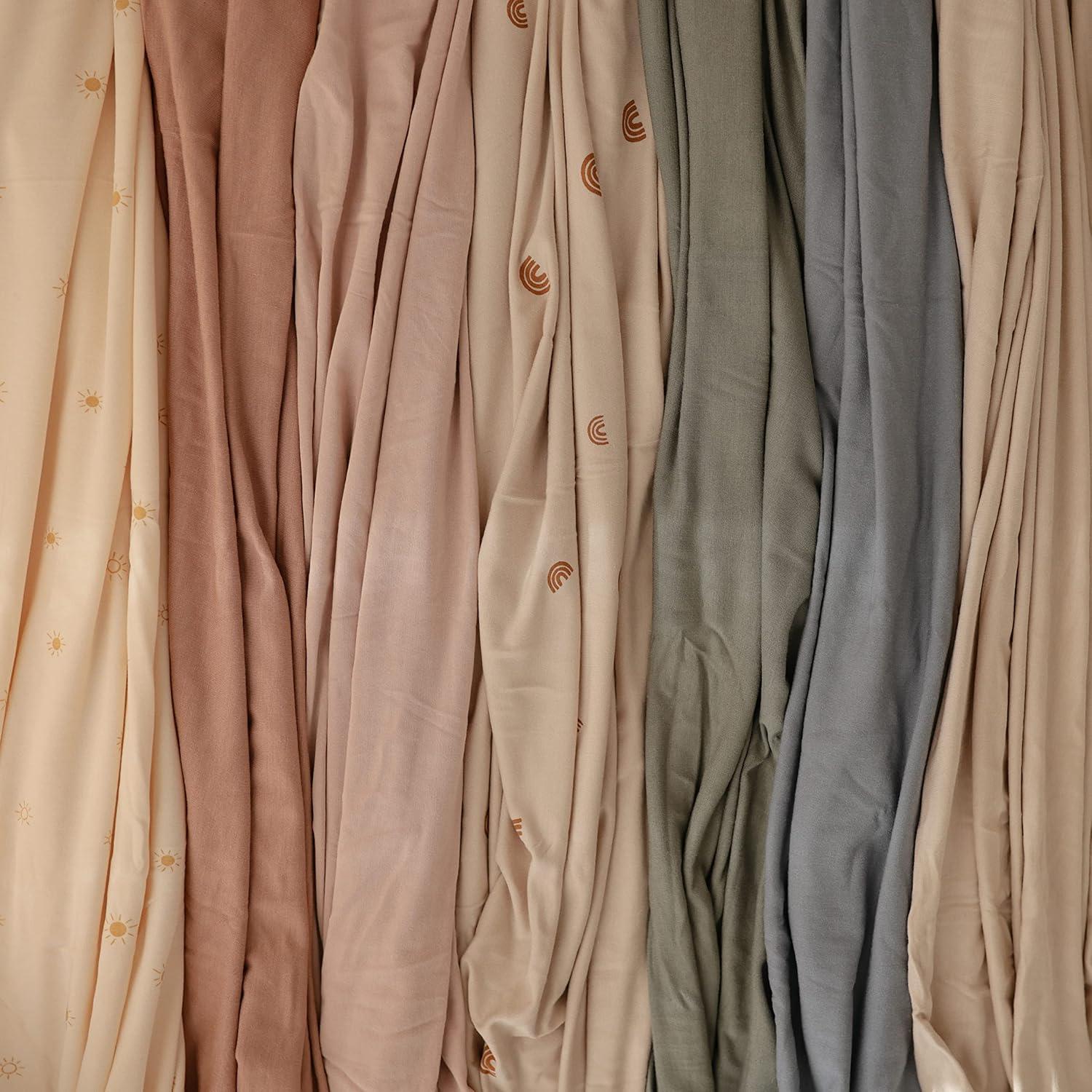 Manta Envueltoria Estirable Mushie Rosa 119x119 cm Suave