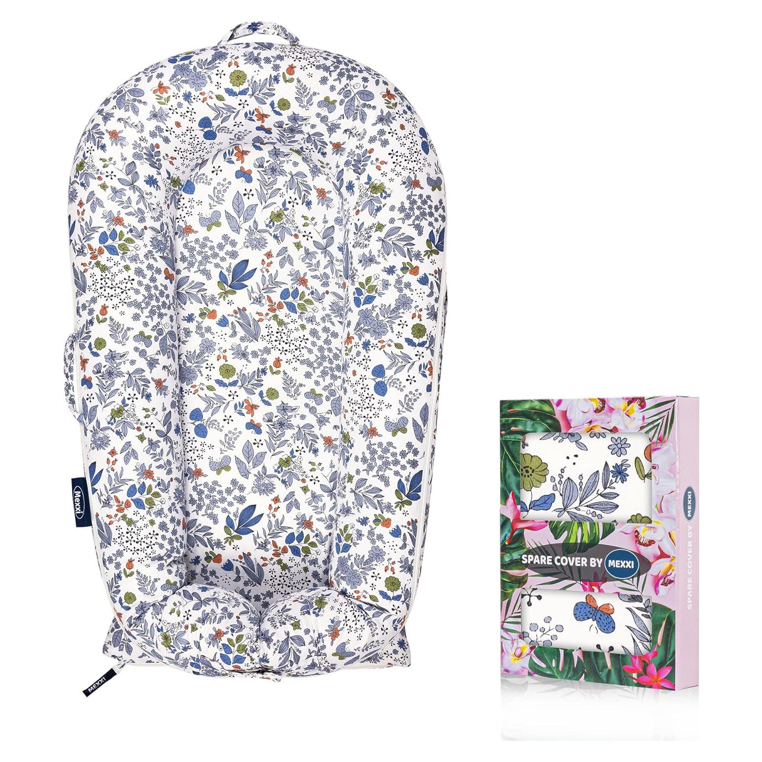 Cubierta de Reemplazo Mexxi para Nido de Bebé Hipoalergénica Flores