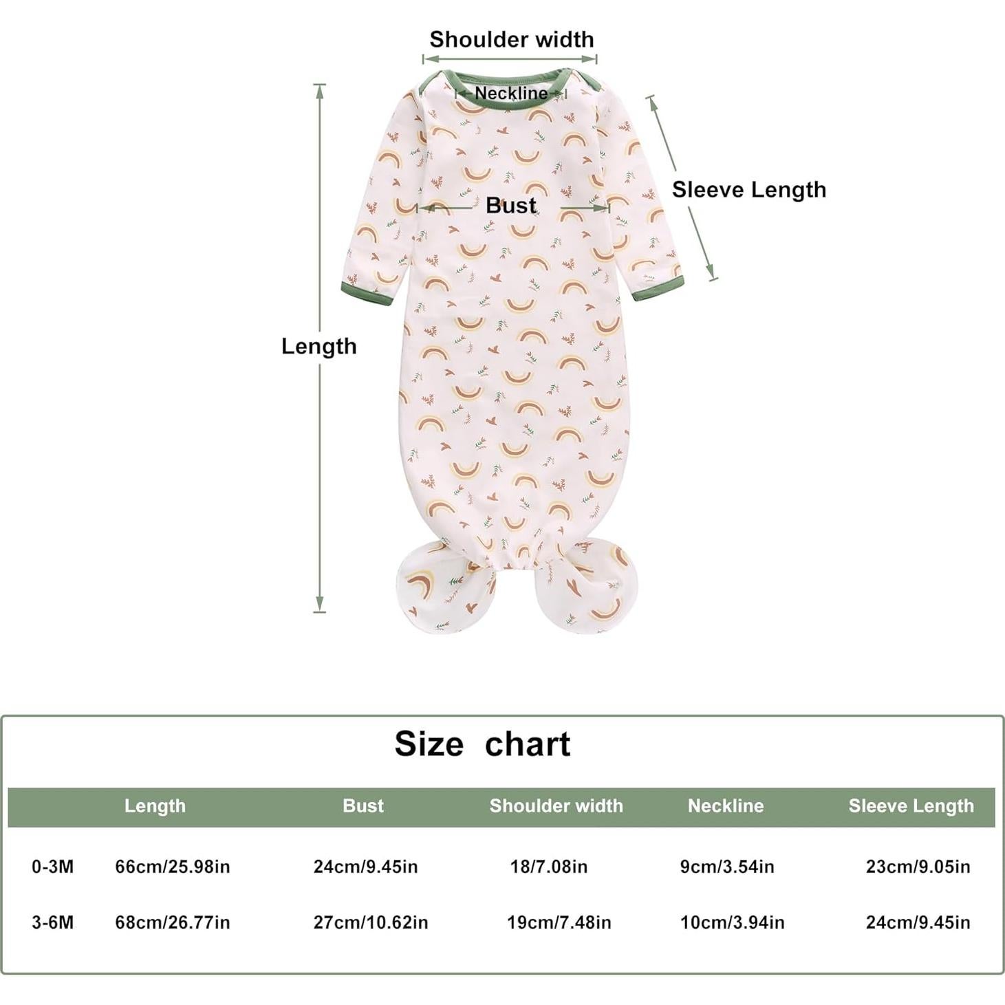 Conjunto de Pijama Anudado Miracle Baby 3-6 meses Unisex