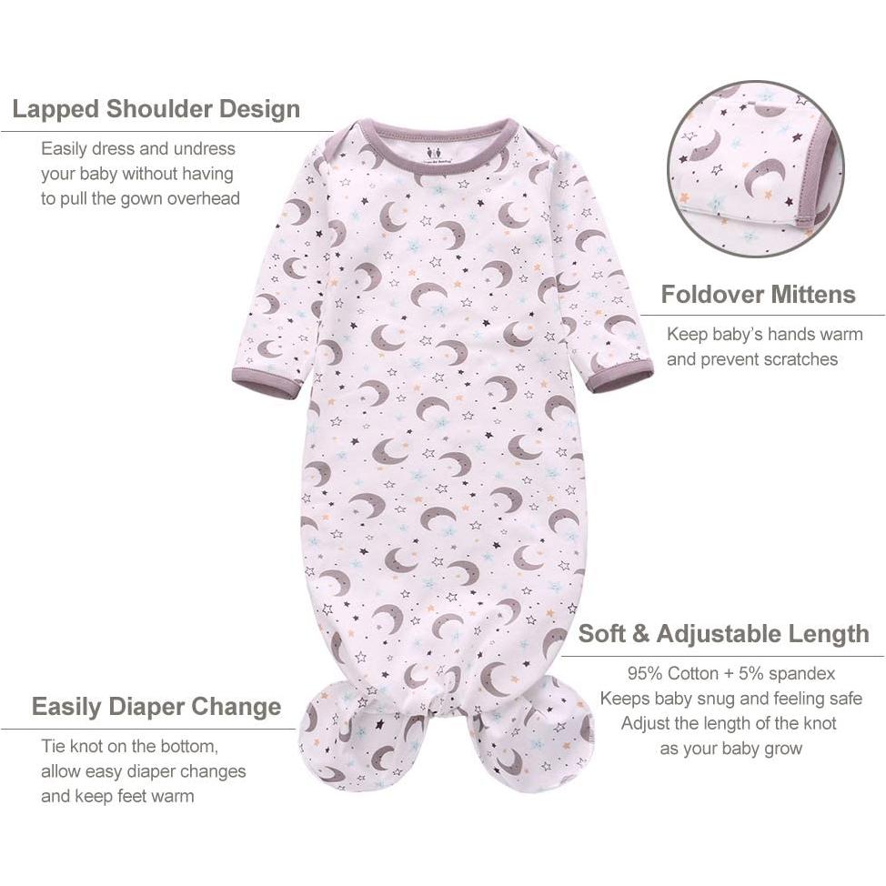 Conjunto de Pijama Anudado Miracle Baby 3-6 meses Unisex