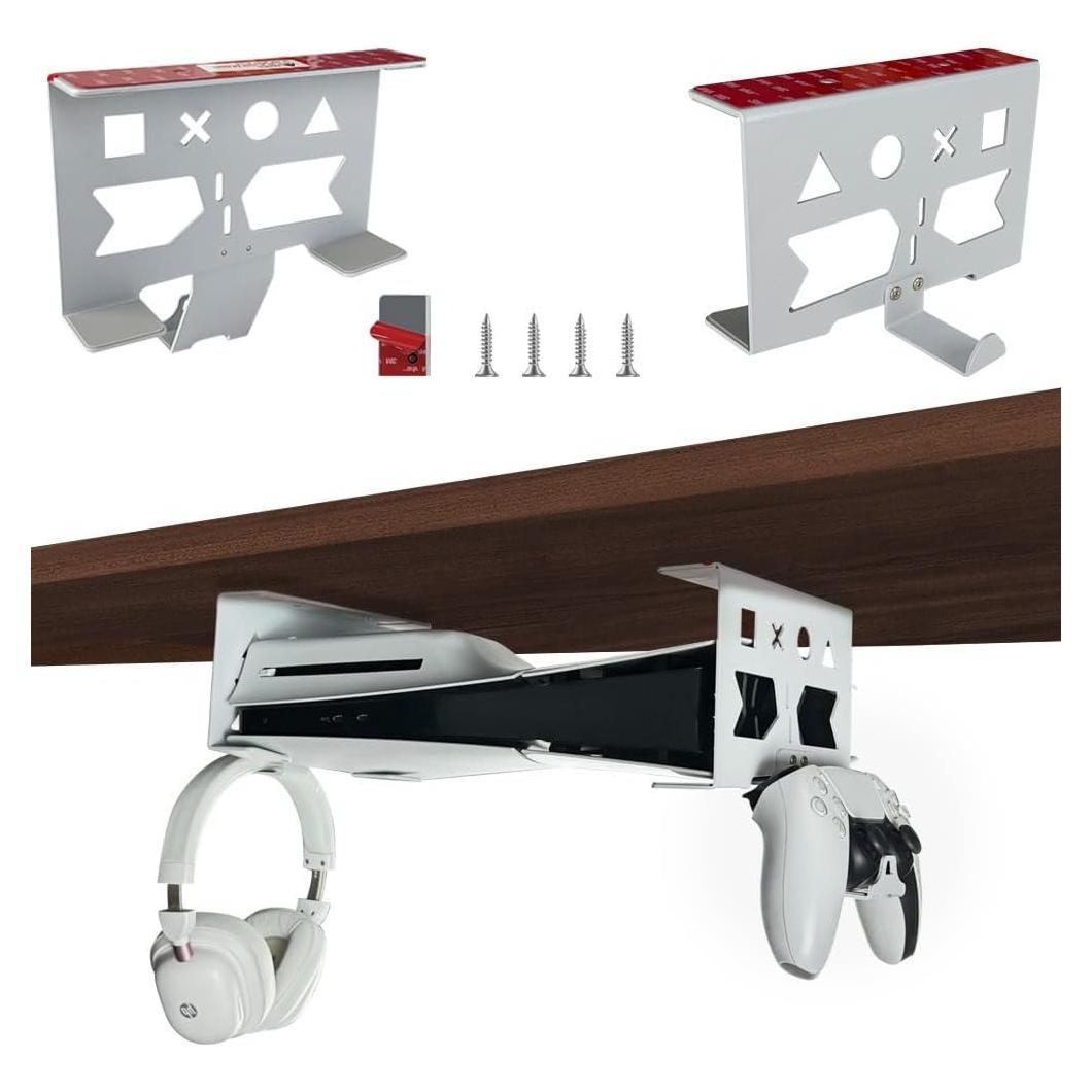 Soporte de Aluminio Chanvoo para PS5 y Controlador - Blanco