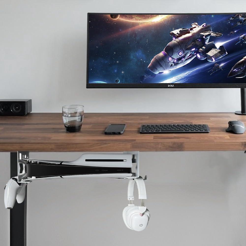 Soporte de Aluminio Chanvoo para PS5 y Controlador - Blanco