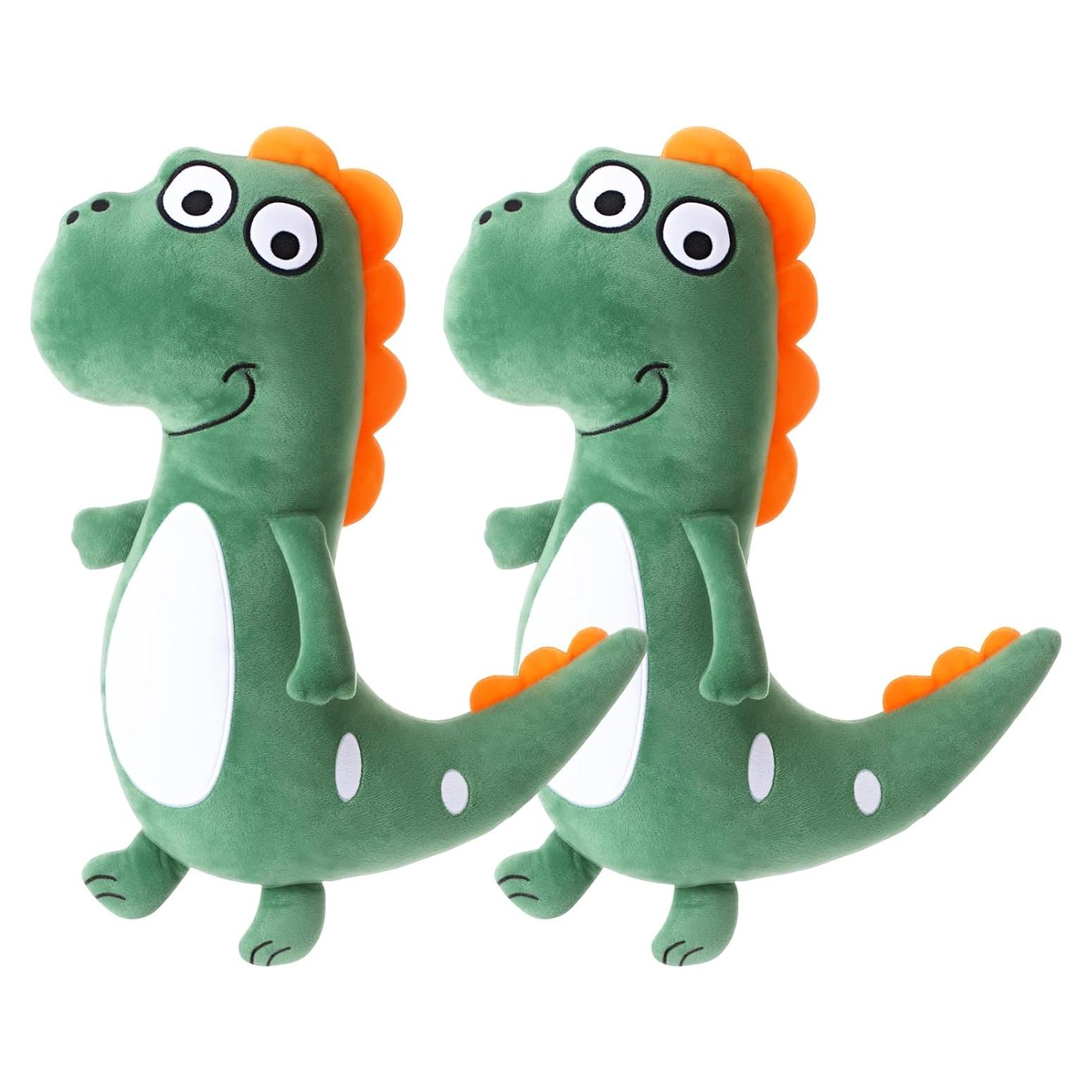 Lenwen Almohadas de Cinturón de Seguridad para Niños 2 Pcs Verde Dragón