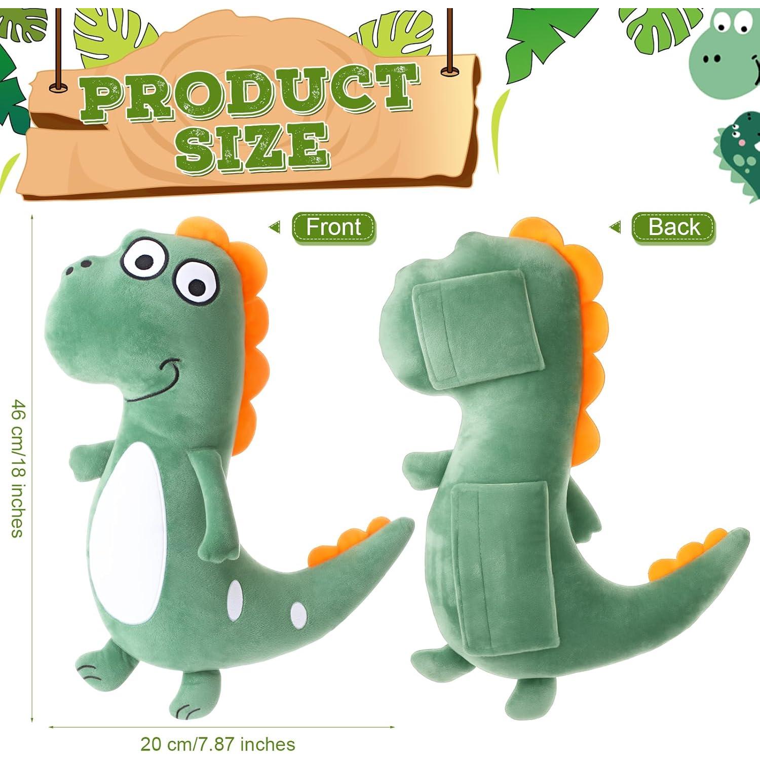 Lenwen Almohadas de Cinturón de Seguridad para Niños 2 Pcs Verde Dragón