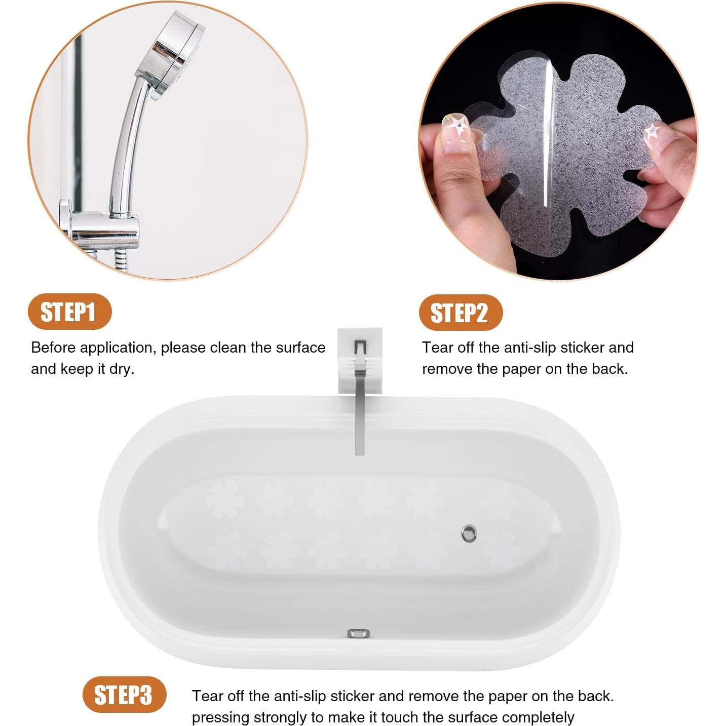 Pegatinas Antideslizantes Secopad 24 Piezas PEVA Transparentes