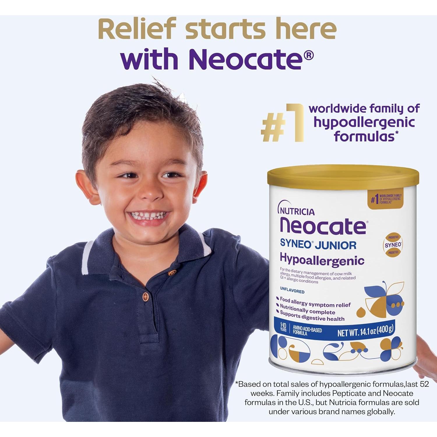 Nutricia Neocate Junior Fórmula Hipoalergénica Chocolate 400g