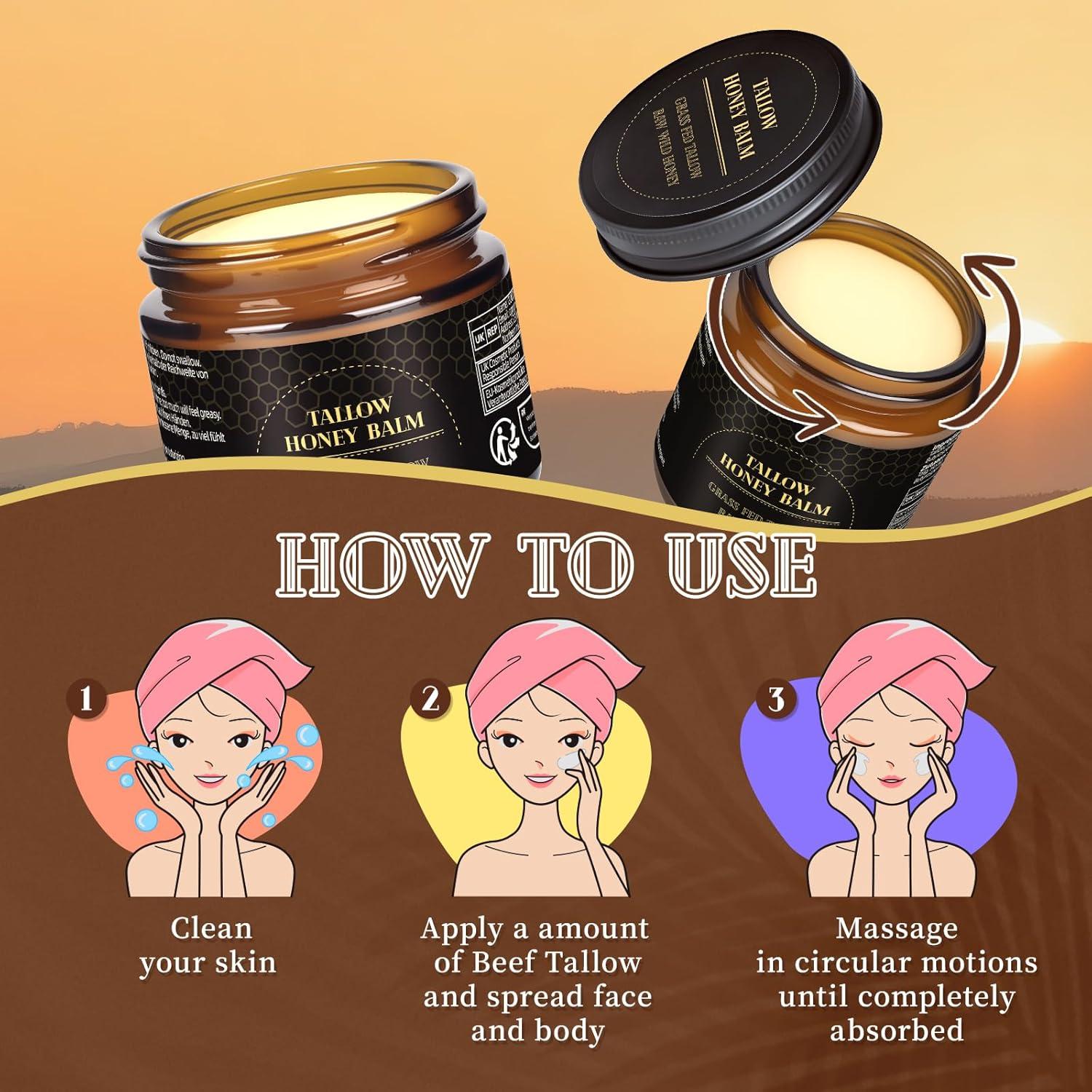 Bálsamo Hidratante Facial y Corporal MEIDU 60g - Grasa de Res Orgánica