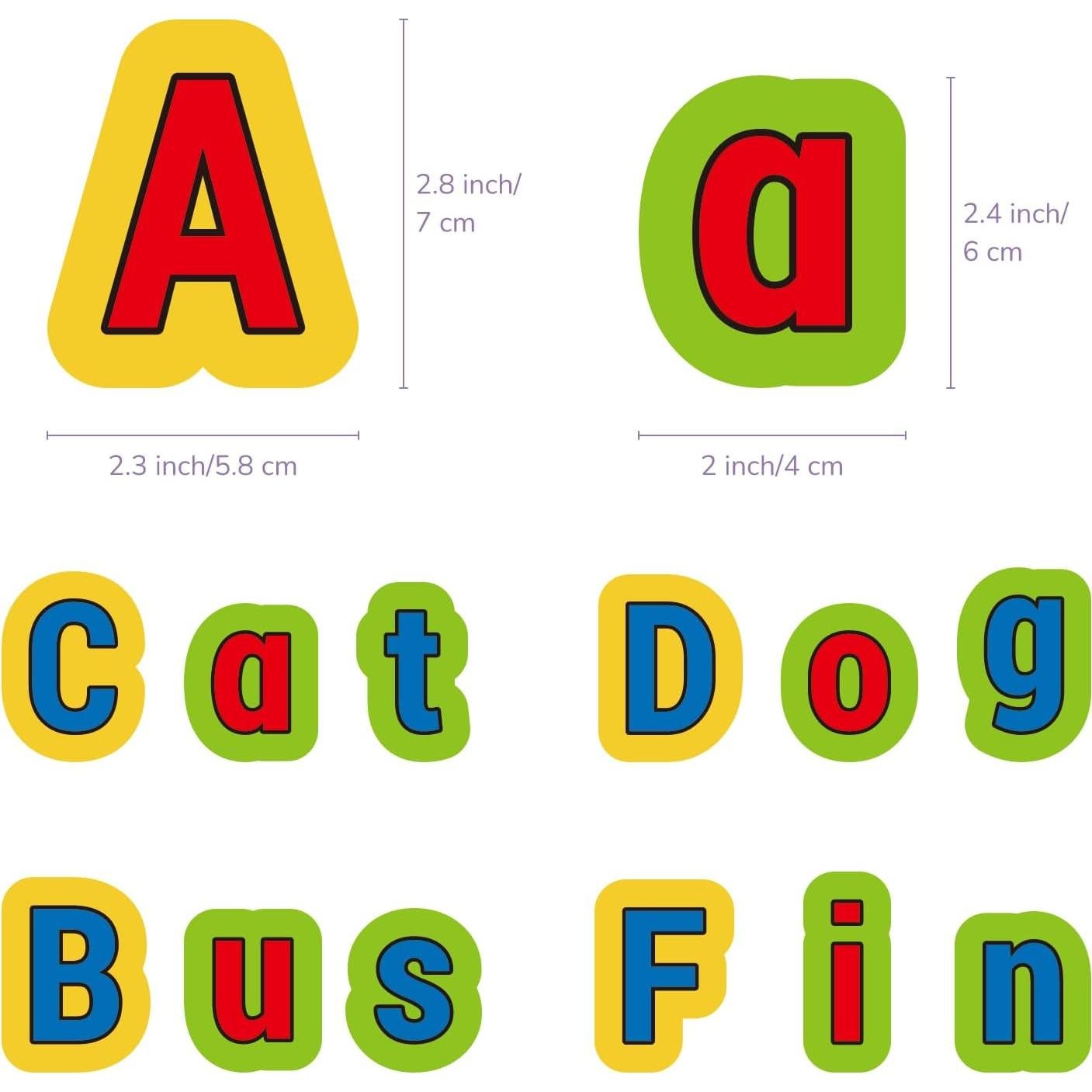 Letras de Fieltro CHEFAN para Aprendizaje ABC 3+ Años