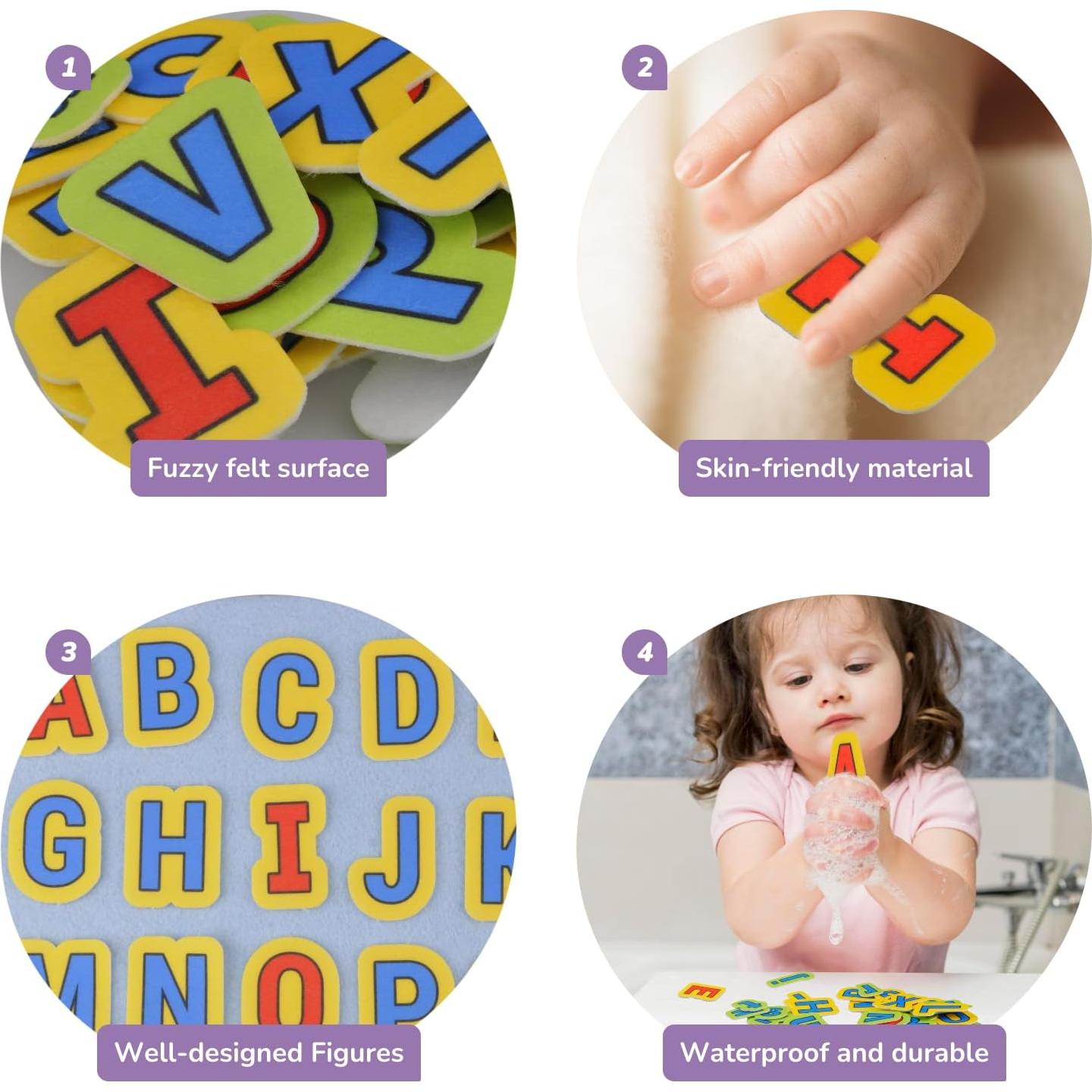 Letras de Fieltro CHEFAN para Aprendizaje ABC 3+ Años