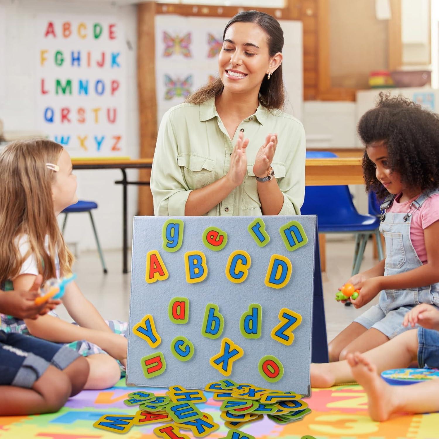 Letras de Fieltro CHEFAN para Aprendizaje ABC 3+ Años