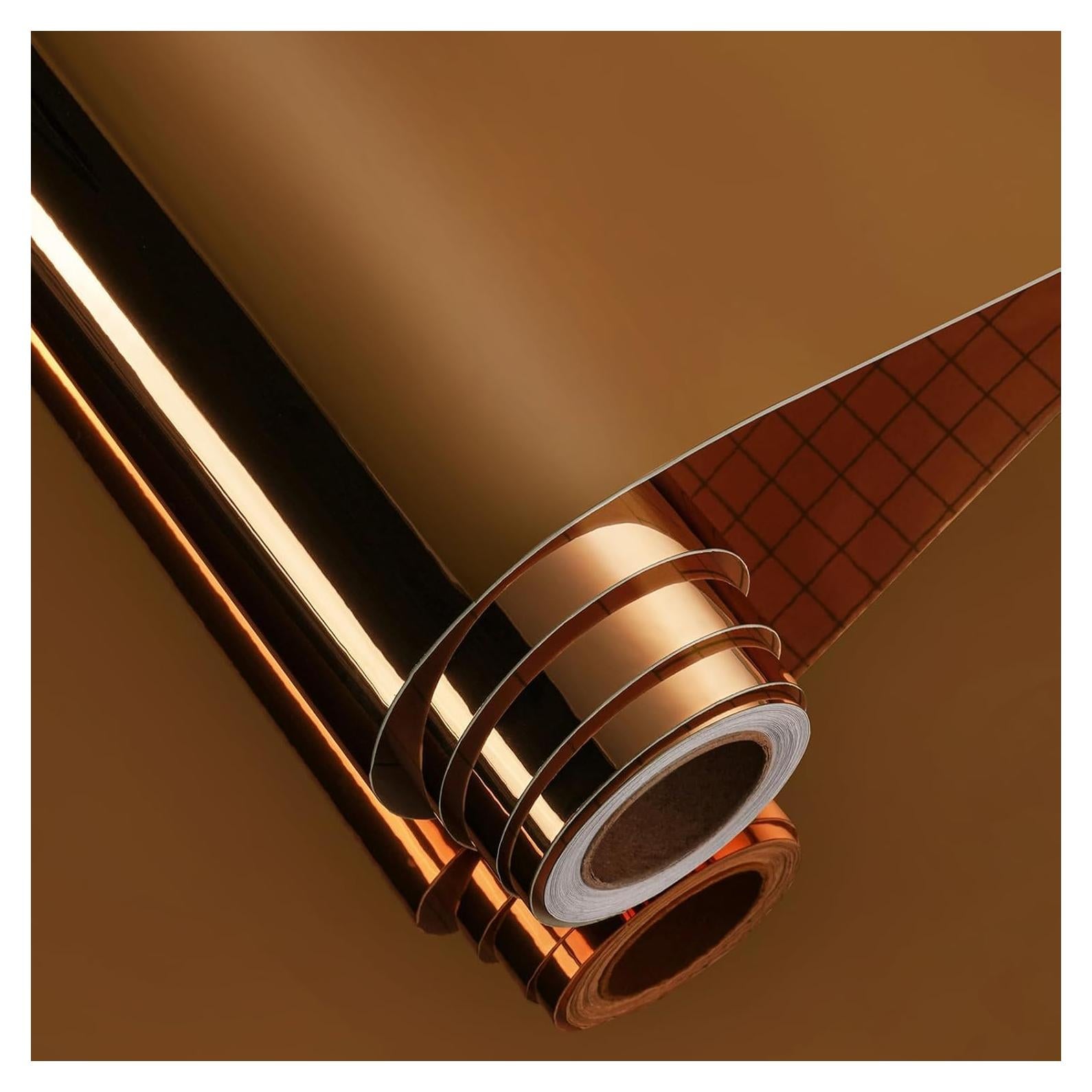 Vinilo Permanente Espejo Marrón FunStick 30.48x203.2cm