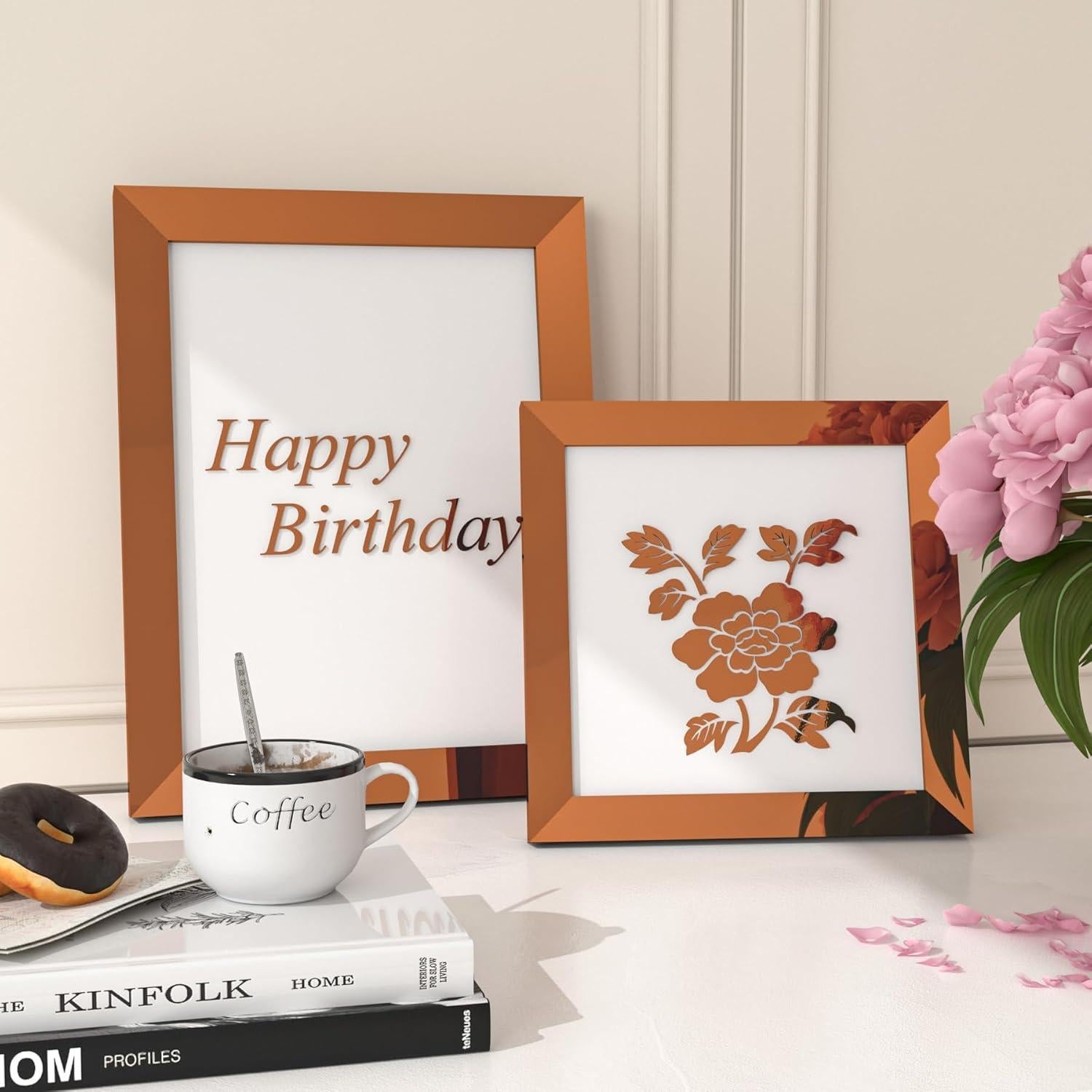 Vinilo Permanente Espejo Marrón FunStick 30.48x203.2cm