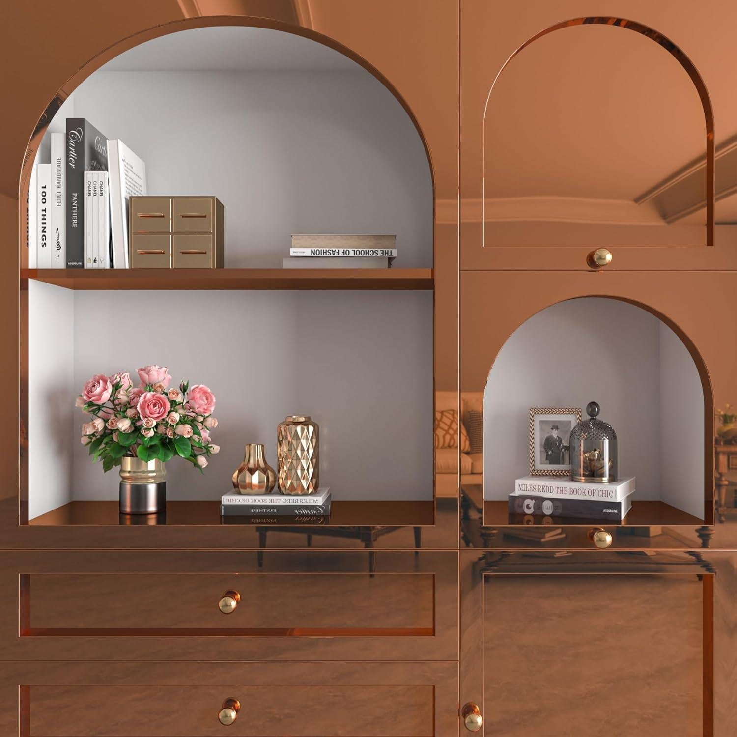 Vinilo Permanente Espejo Marrón FunStick 30.48x203.2cm