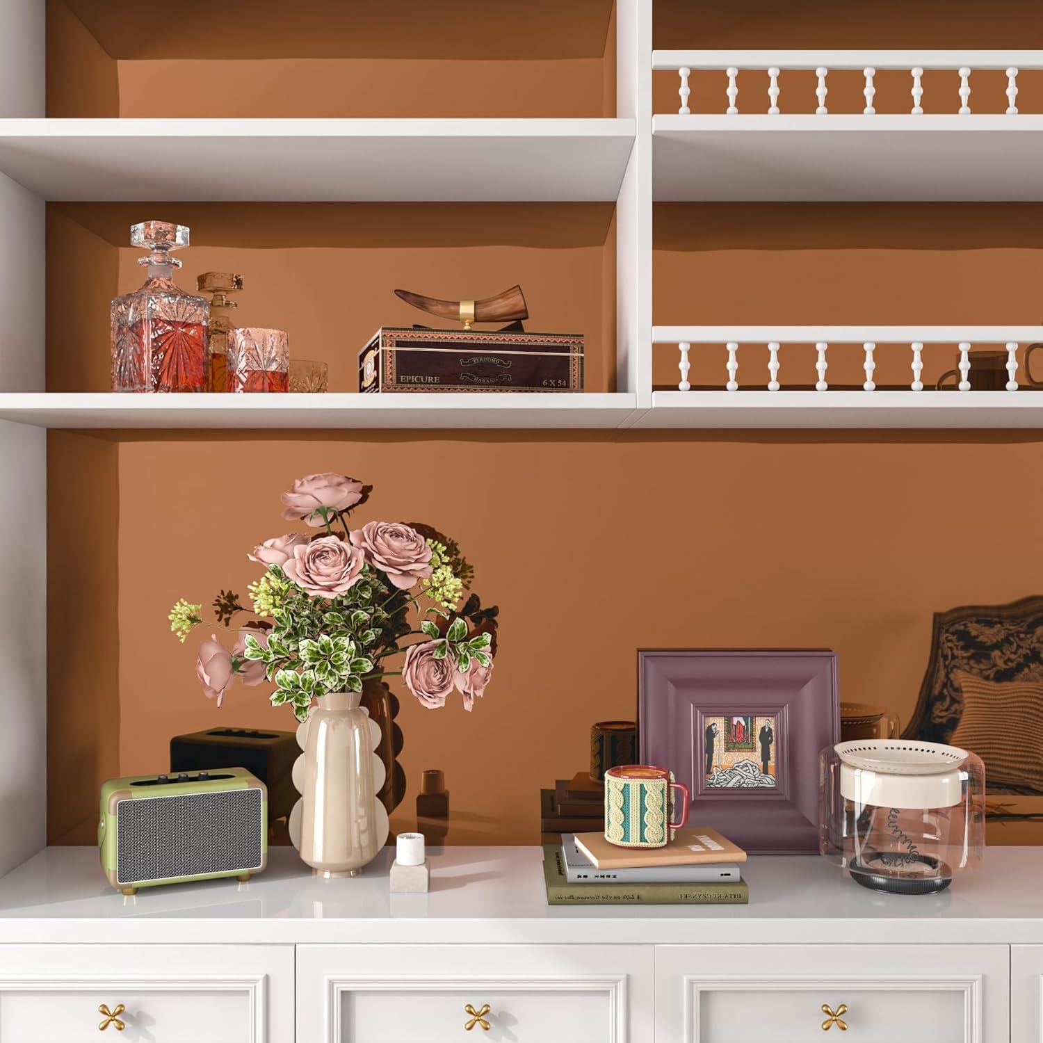 Vinilo Permanente Espejo Marrón FunStick 30.48x203.2cm