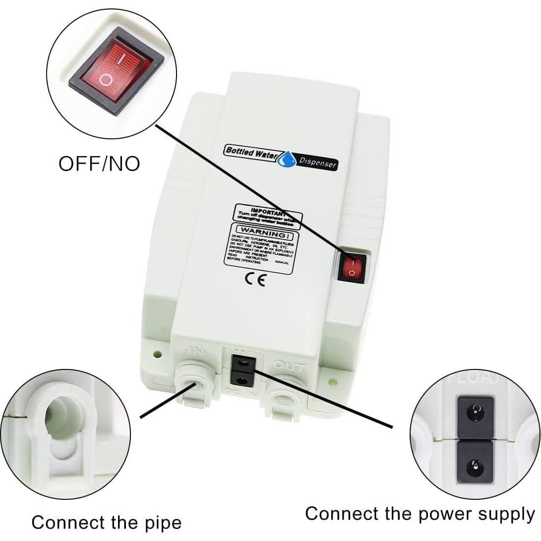 Bomba de Agua Eléctrica TDRSUPER 3.8L 110V para Dispensar