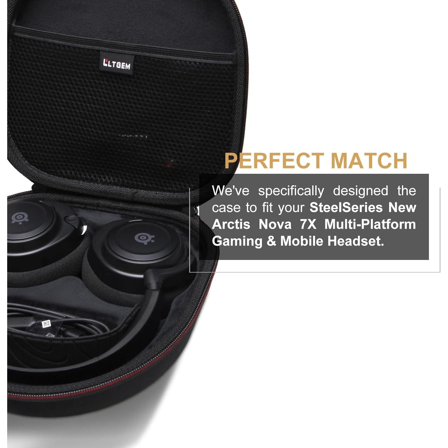 Funda LTGEM para Auriculares SteelSeries Arctis Nova 7X/7 - Negro