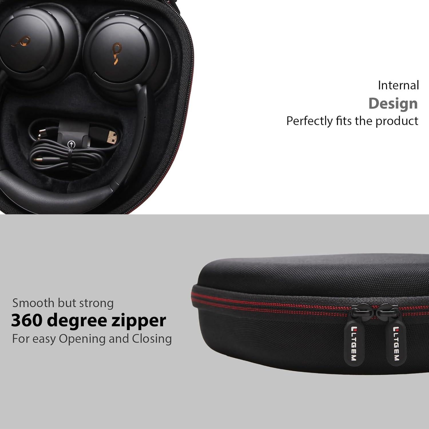 Funda LTGEM para Auriculares SteelSeries Arctis Nova 7X/7 - Negro