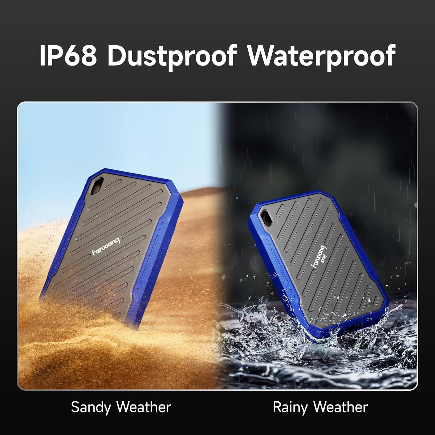 SSD Externo Portátil fanxiang 1TB USB 3.2 Gen2 IP68