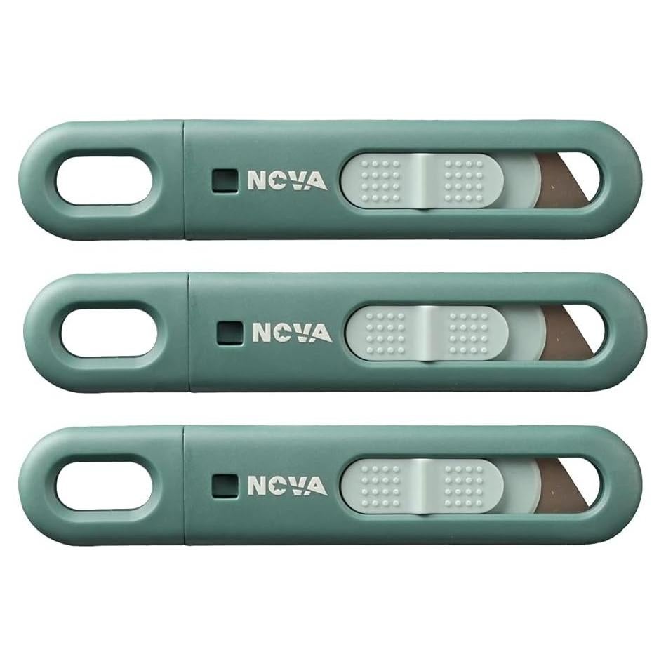 Cuchillo de Seguridad Desechable Nova 3 Paquete - Corte Fijo Ambidextro