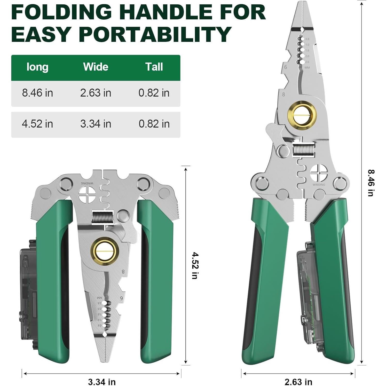 Destripador de Cables 8 en 1 Polsmtx - Alicate Multifuncional