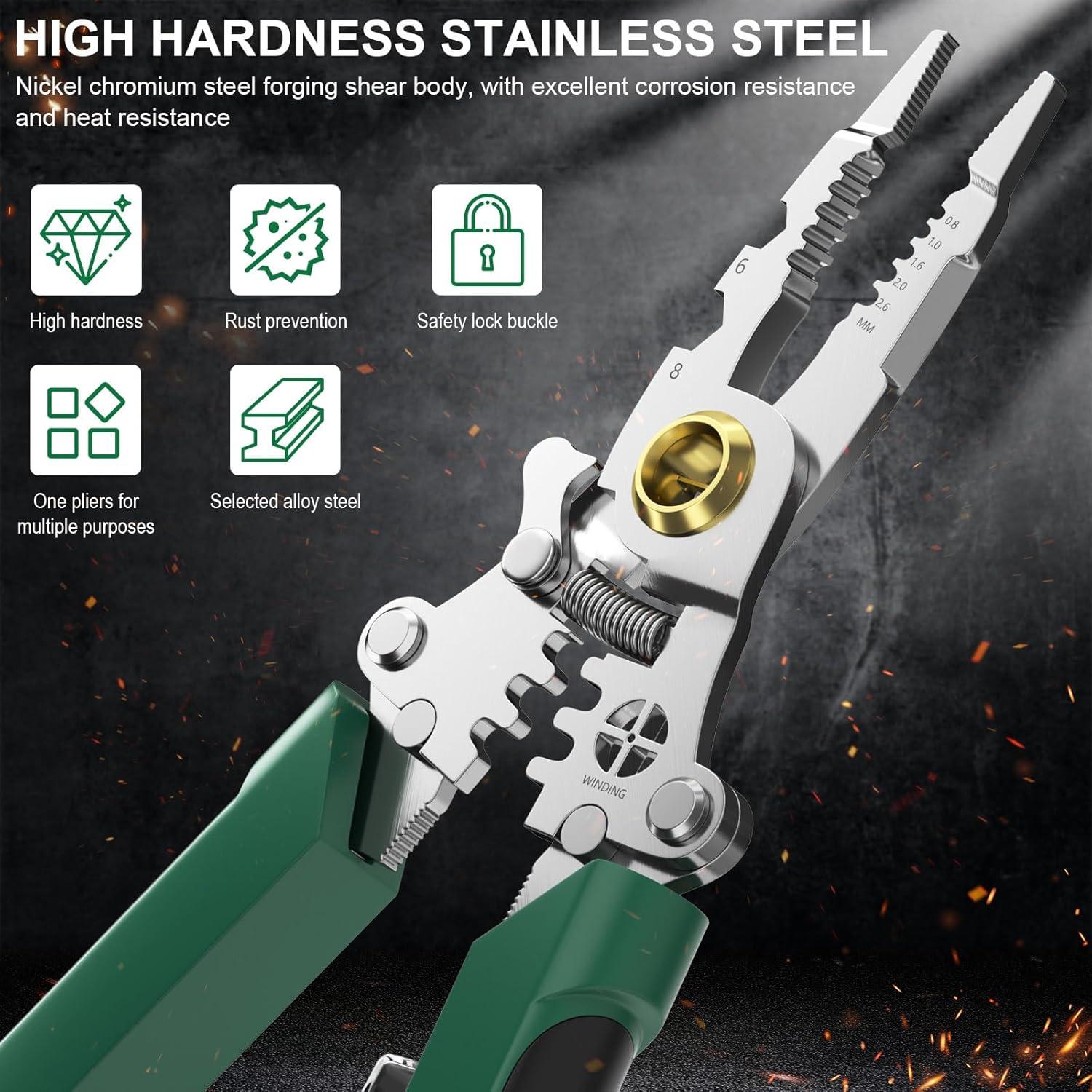 Destripador de Cables 8 en 1 Polsmtx - Alicate Multifuncional