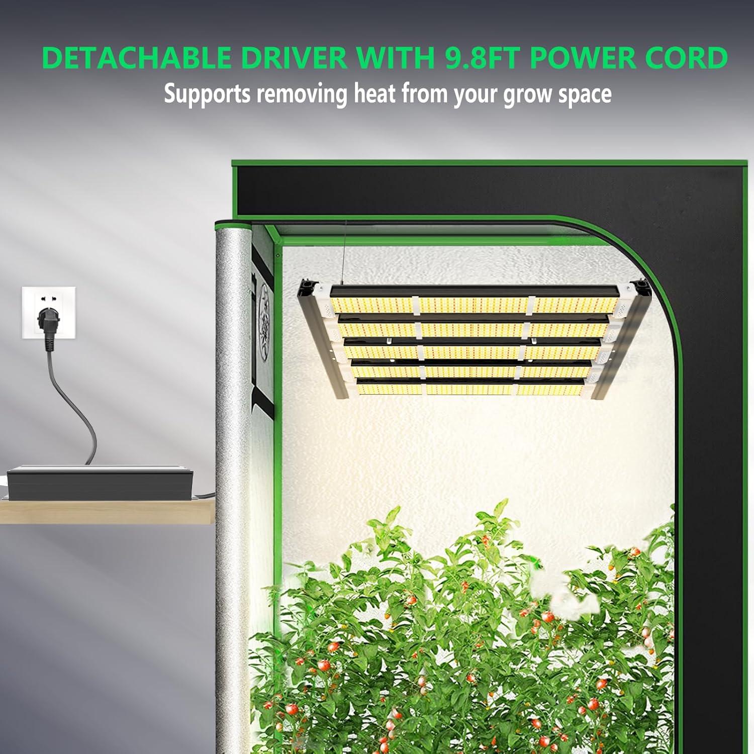 Luces de Cultivo LED A ANLEOLIFE 300W Espectro Completo 3x4ft