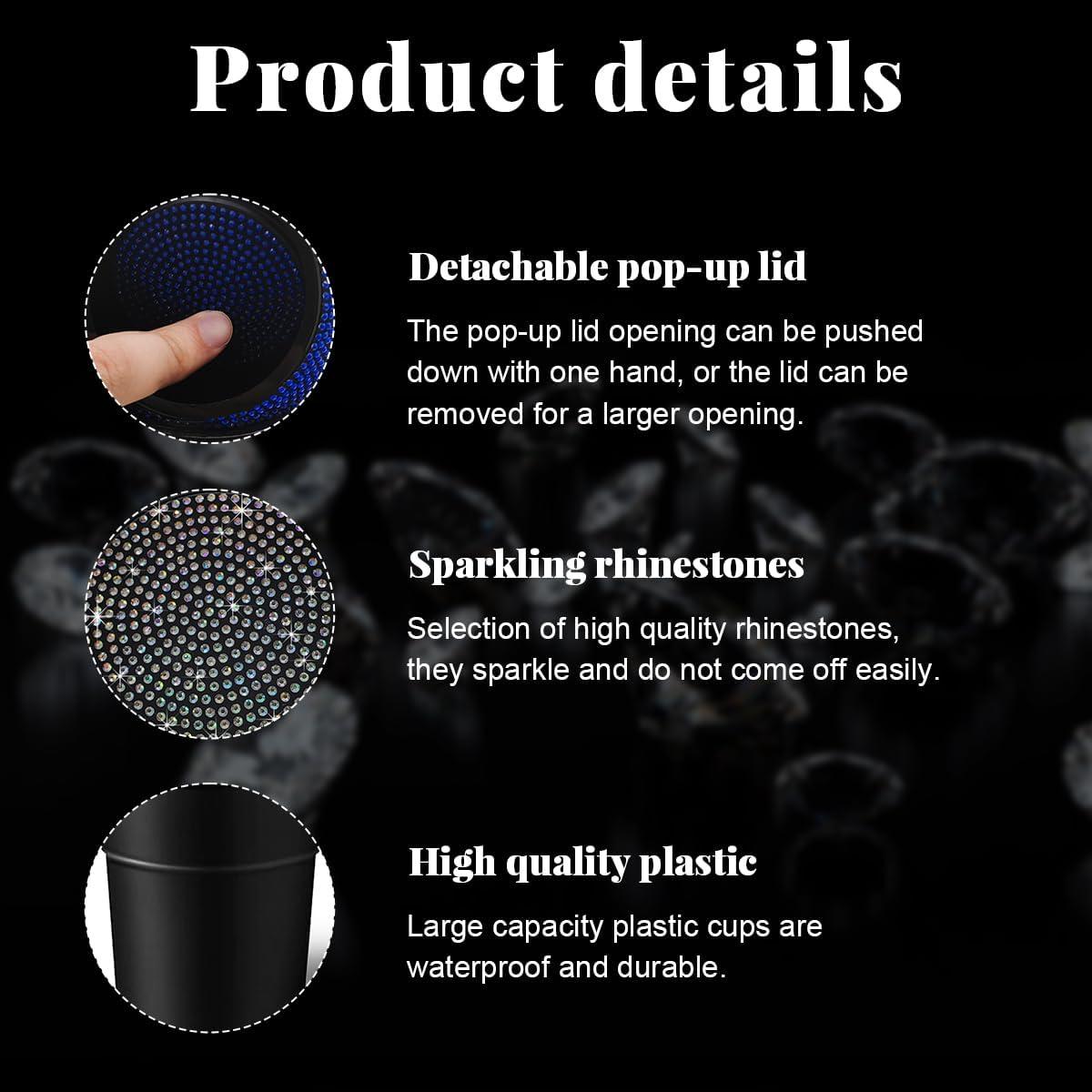 Bote de Basura para Auto Yourkar Brillante con Tapa Negra