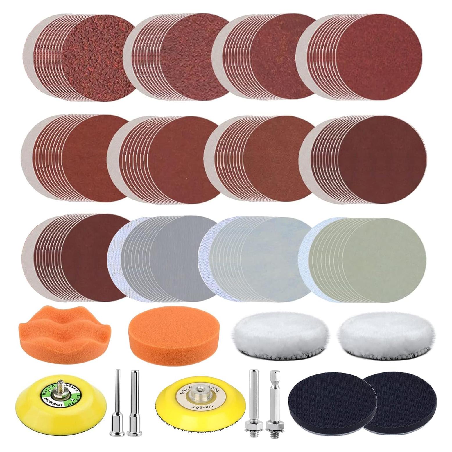 Kit de Restauración de Faros Rvetol 120 Pcs Discos Lijado 3"