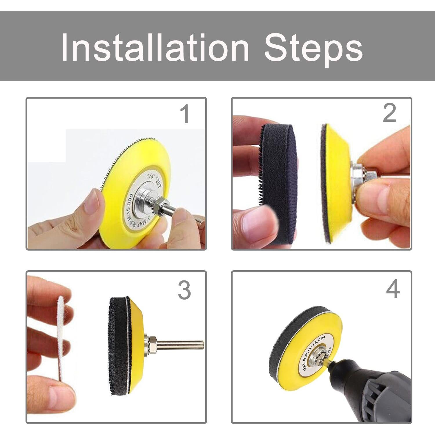 Kit de Restauración de Faros Rvetol 120 Pcs Discos Lijado 3"