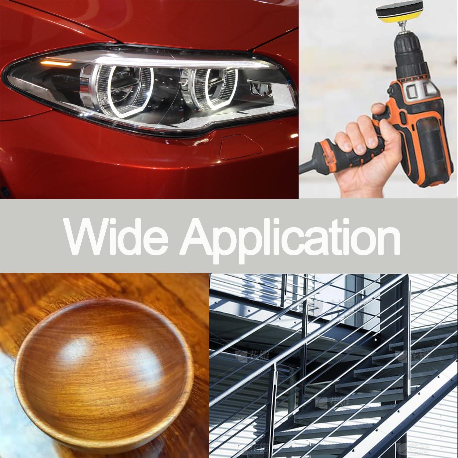 Kit de Restauración de Faros Rvetol 120 Pcs Discos Lijado 3"