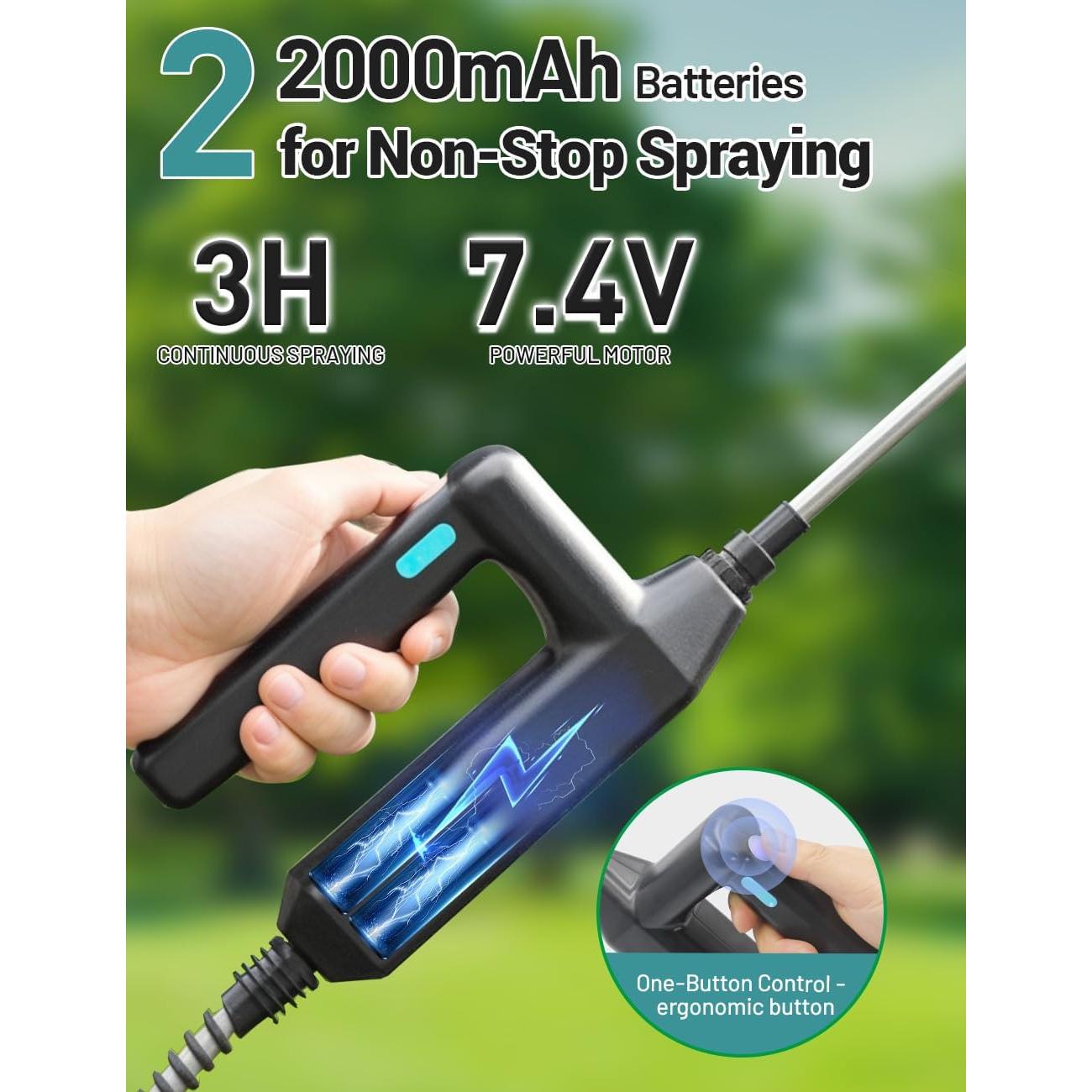 Pulverizador a Batería 2 Galones SideKing con Varilla 81.28 cm