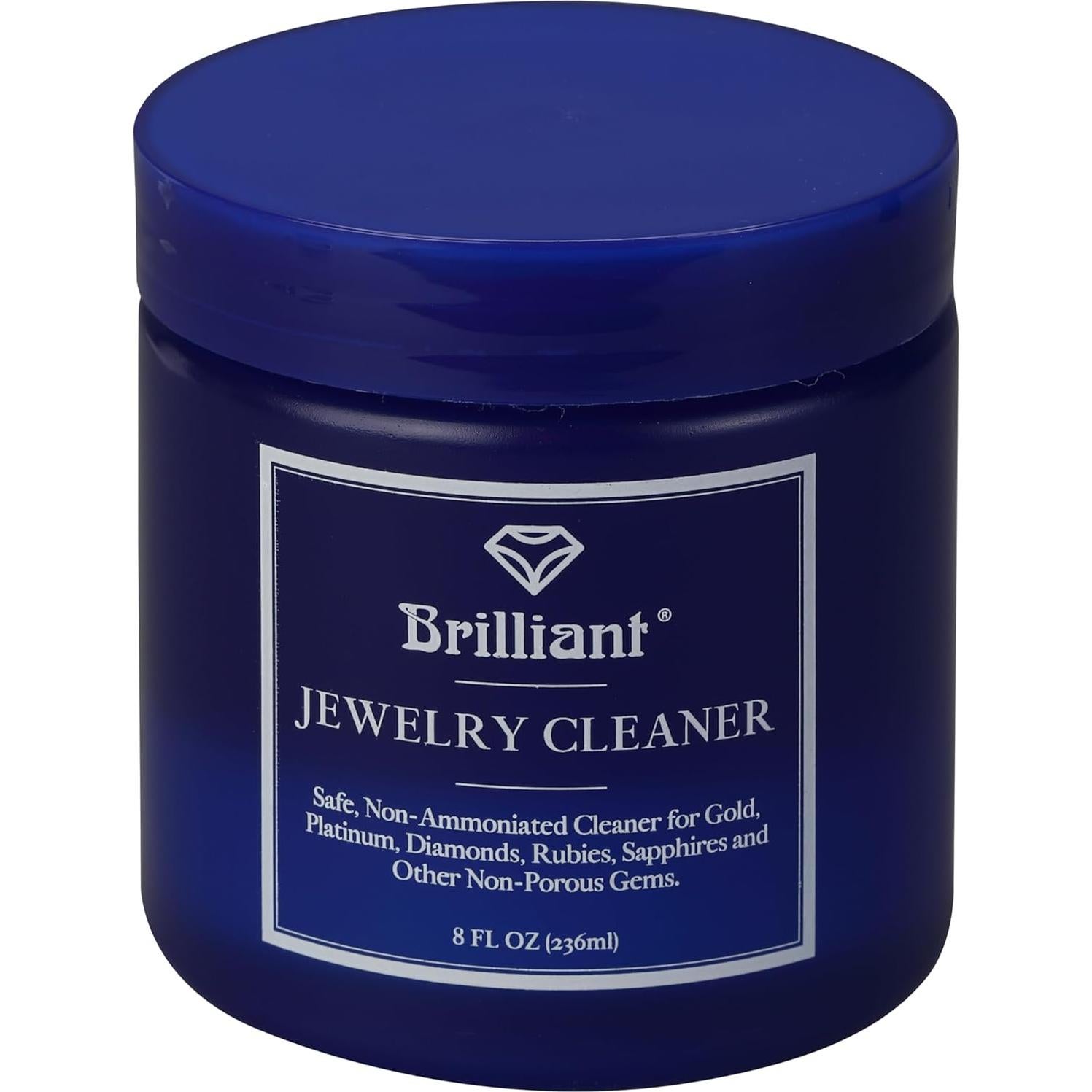 Limpiador de Joyería Brillante 236.6 ml - Oro, Platino, Gemas