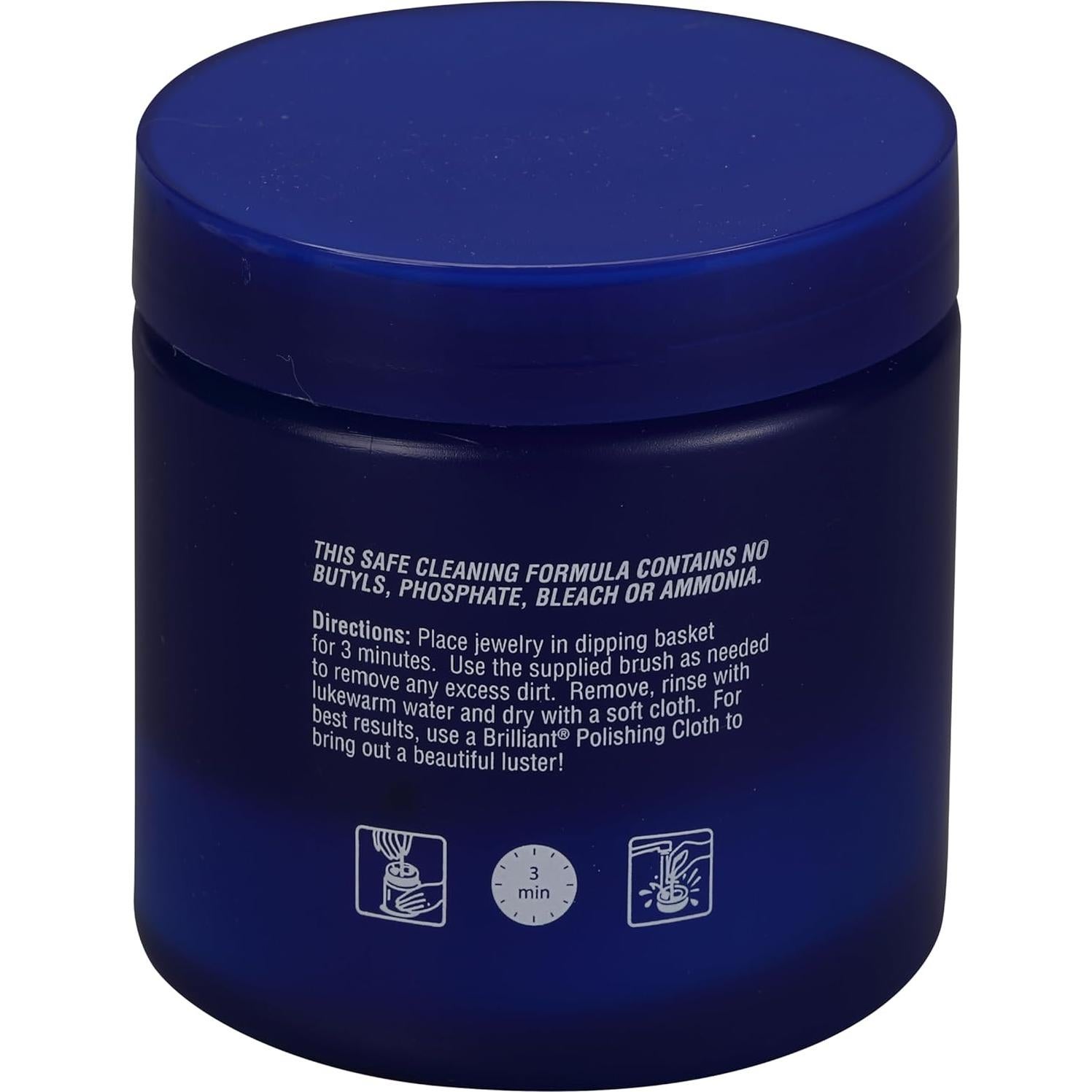 Limpiador de Joyería Brillante 236.6 ml - Oro, Platino, Gemas