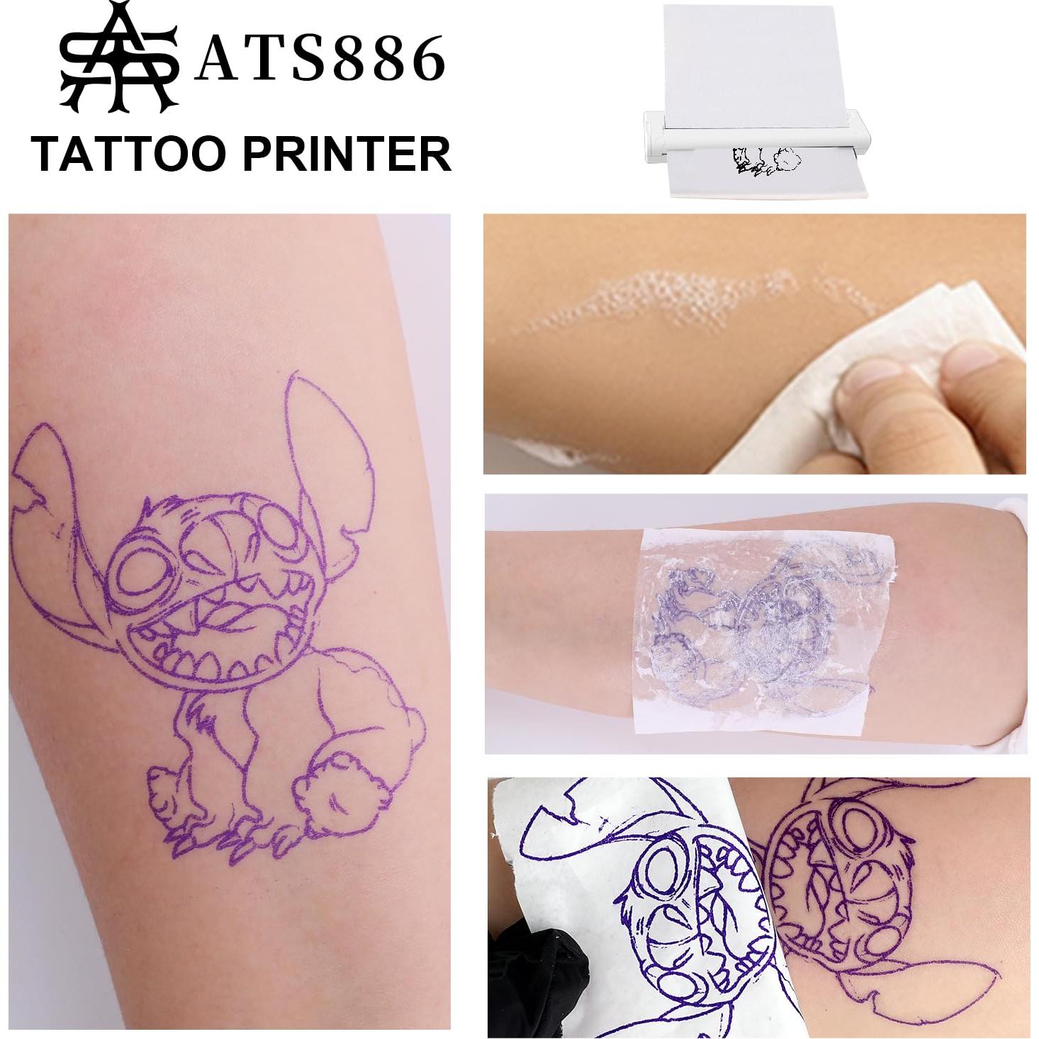 Impresora de Plantillas de Tatuaje YILONG ATS886 Inalámbrica Bluetooth