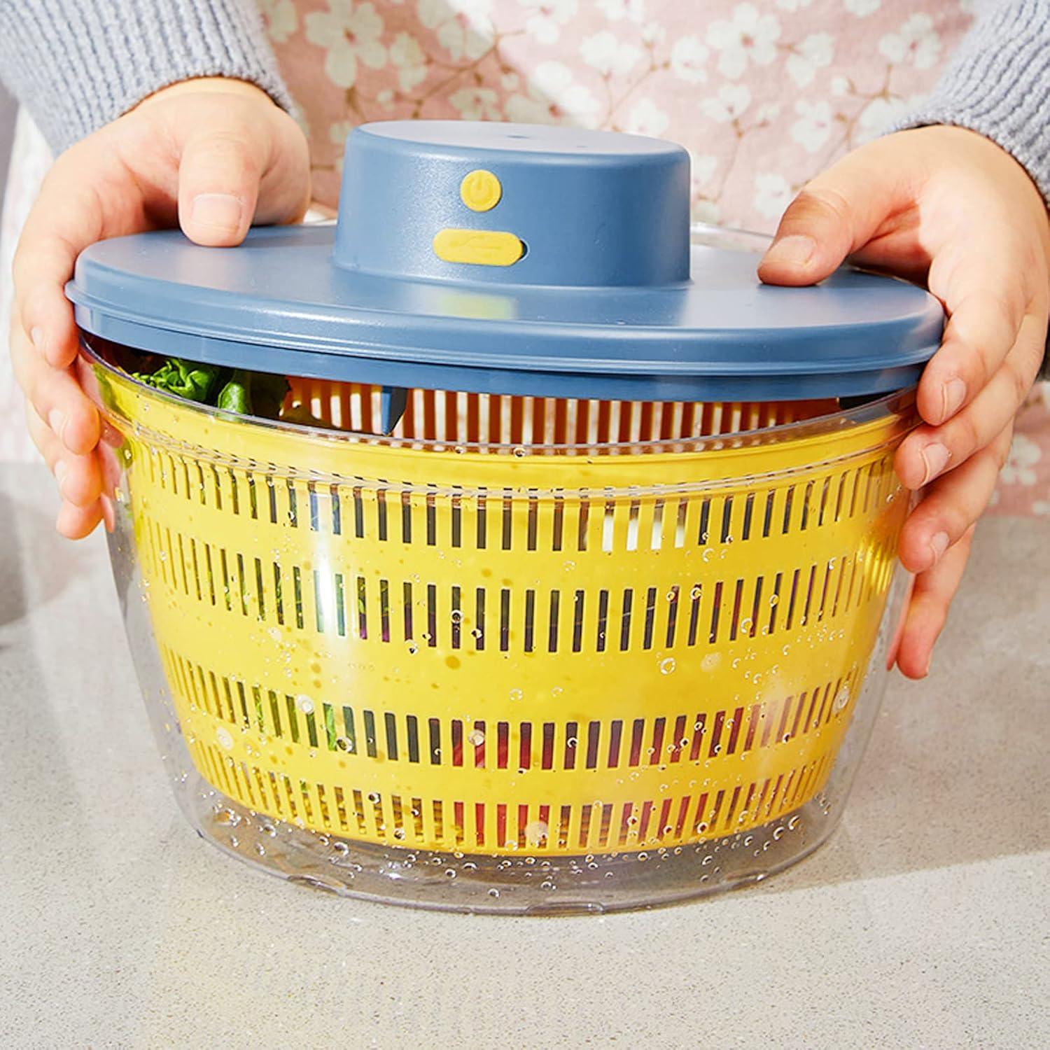 Secadora de Verduras Eléctrica Goldmeet 4L USB Azul