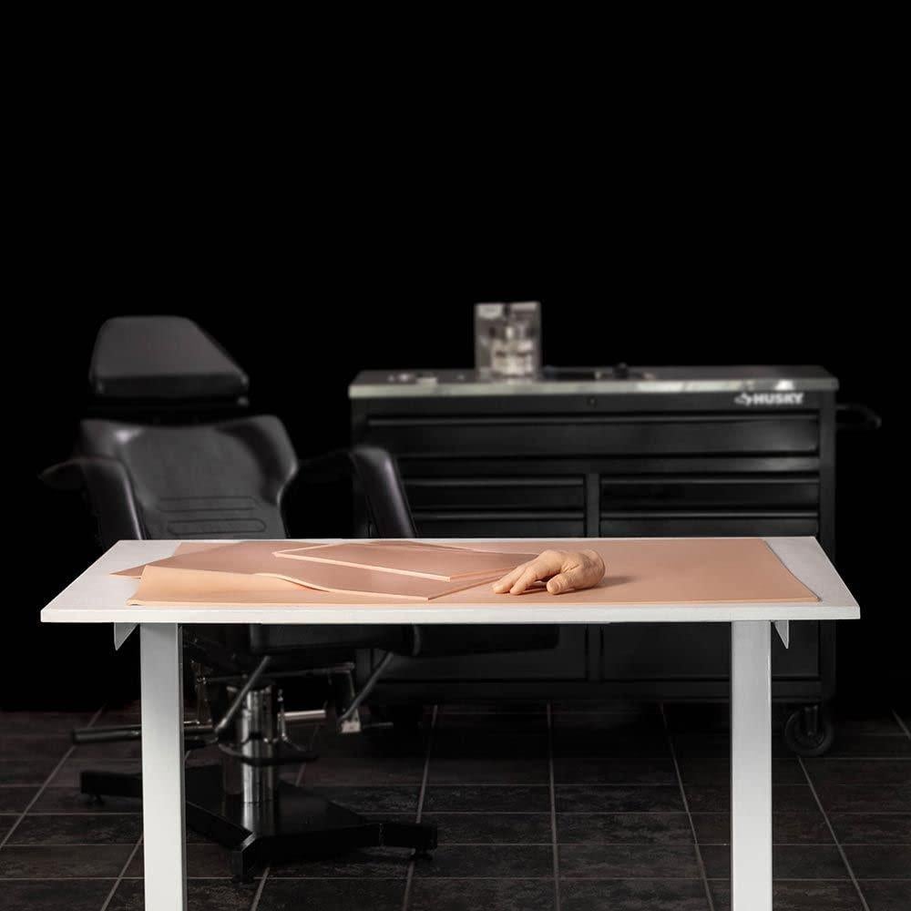 Piel de Tatuaje Silicona Práctica 28x23cm Octágono Carne