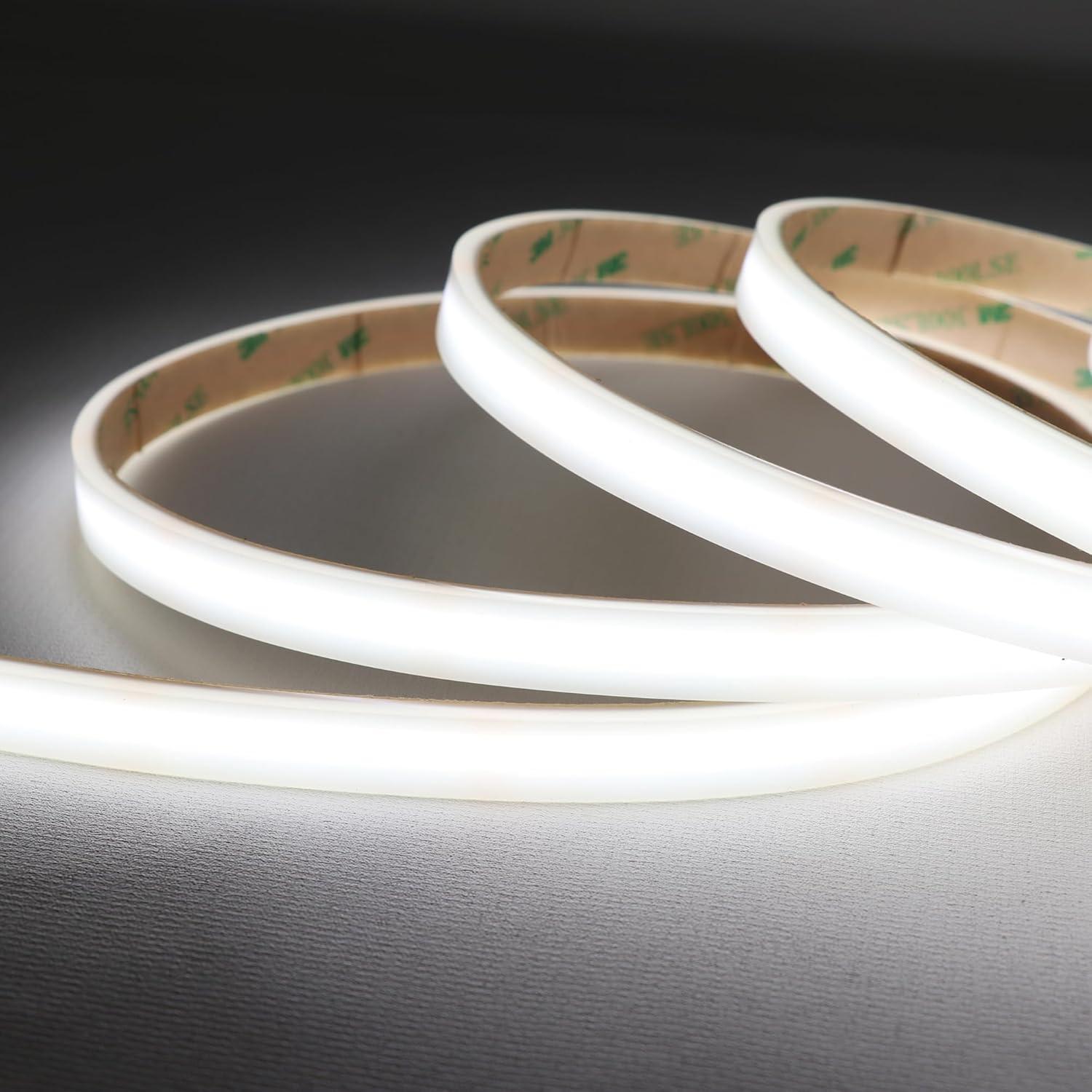 Tira de luces LED COB blanca 5m IP67 6000K 528 LEDs/m LEDENET