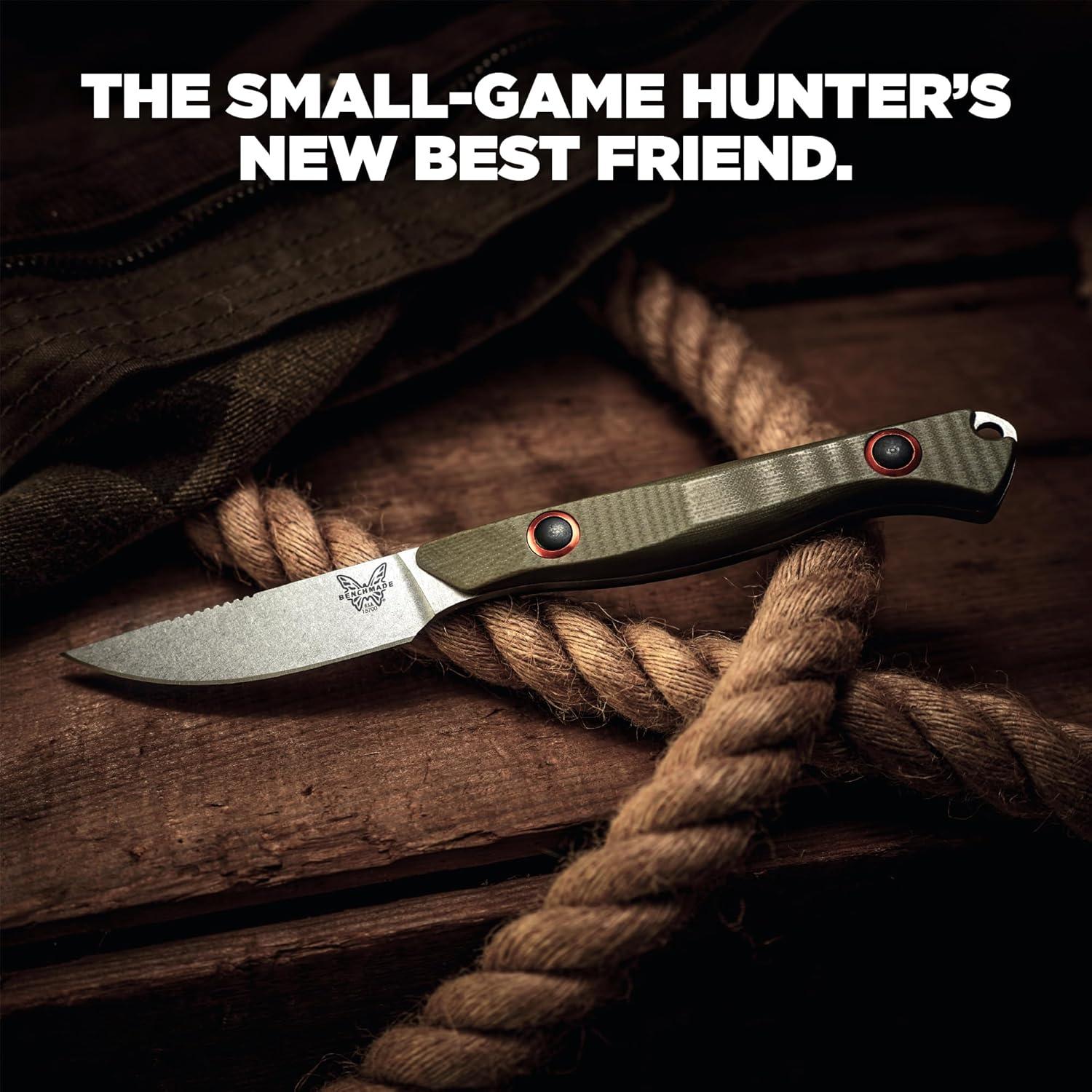 Cuchillo de Caza Benchmade Flyway 15700 Verde G10 6.86cm