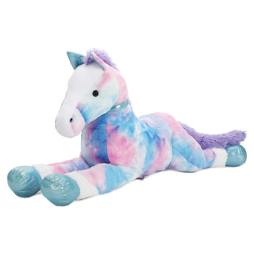 Caballo de Peluche Grande Tezituor 89 cm Azul Suave