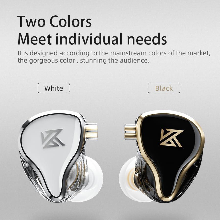 Auriculares KZ ZAS In-Ear HiFi 16 Unidades Sin Micrófono Negro
