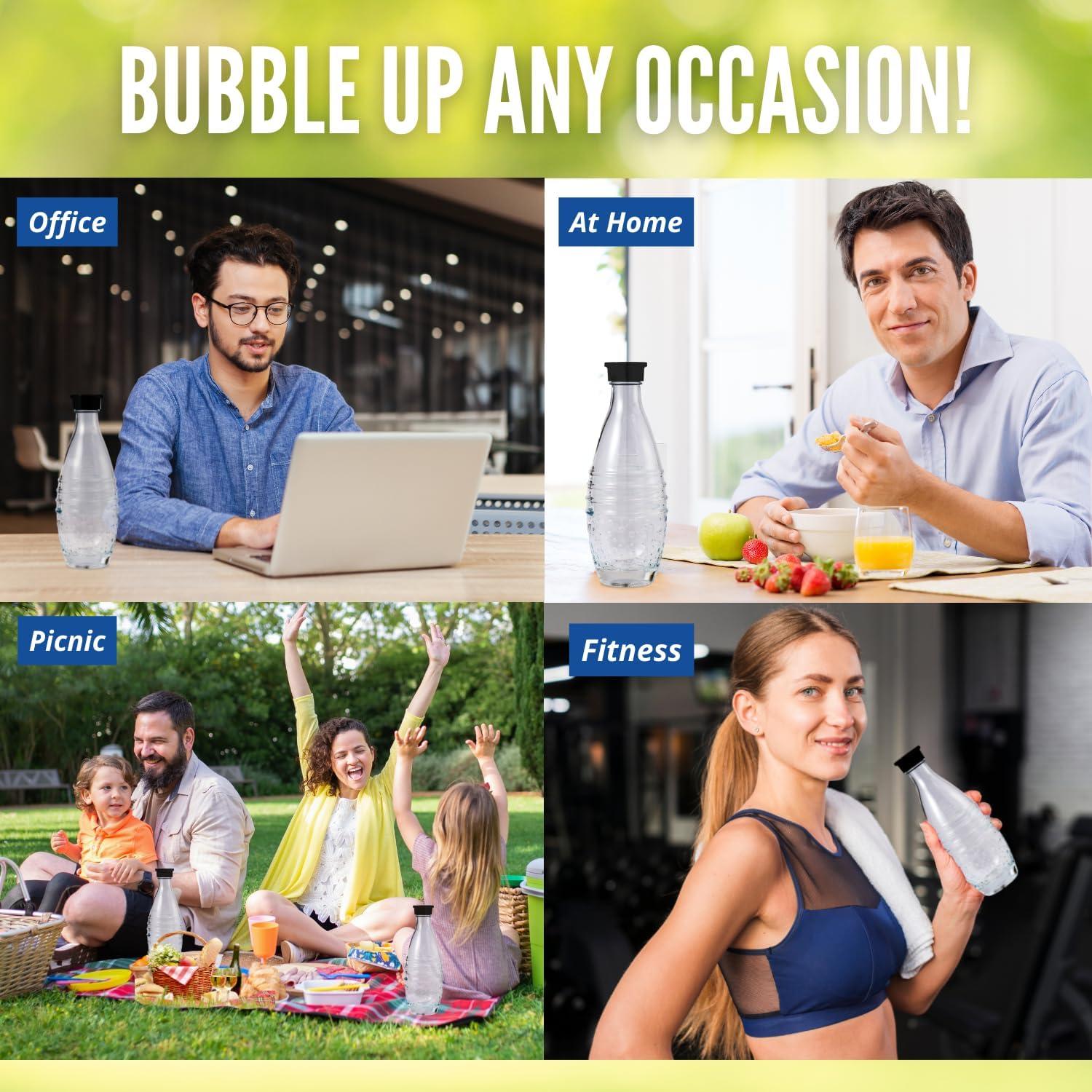 Botella de Carbonatación de Vidrio MRX Solutions 600ml